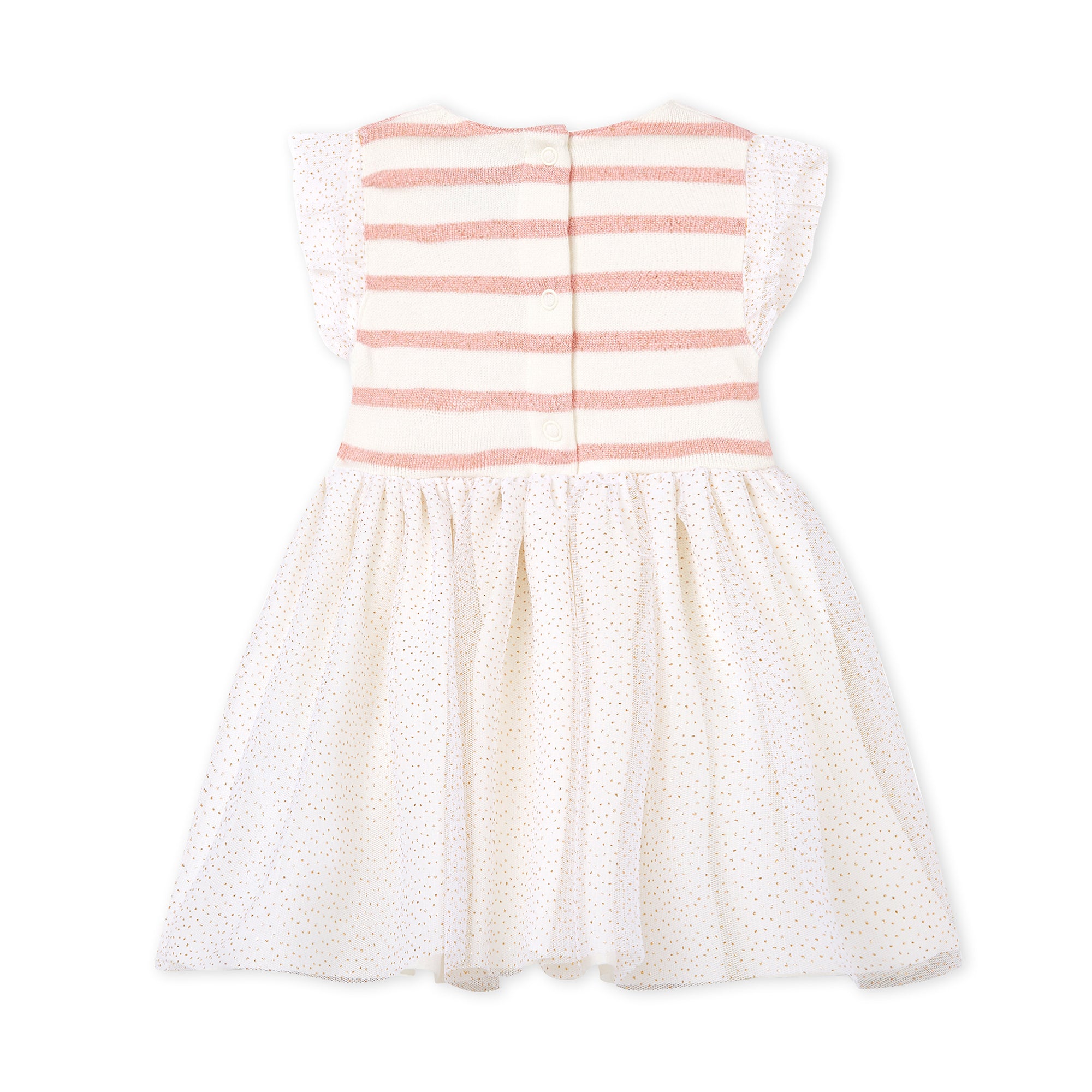 Baby Girls White Stripes Dress