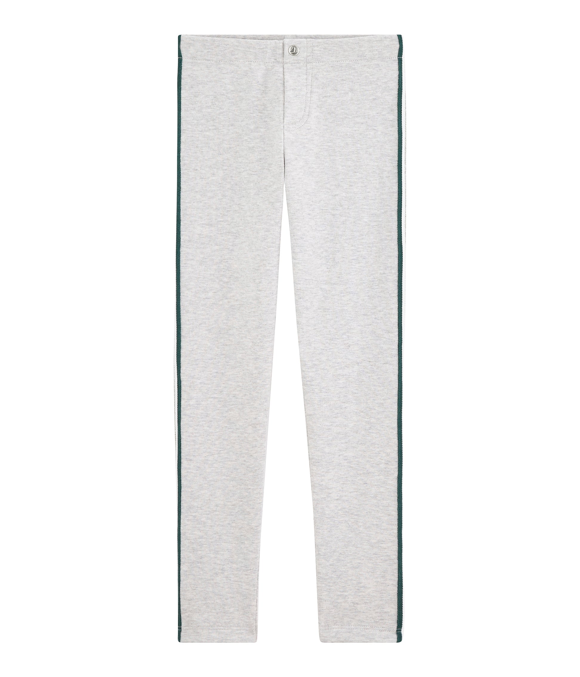 Girls Grey Cotton Leggings