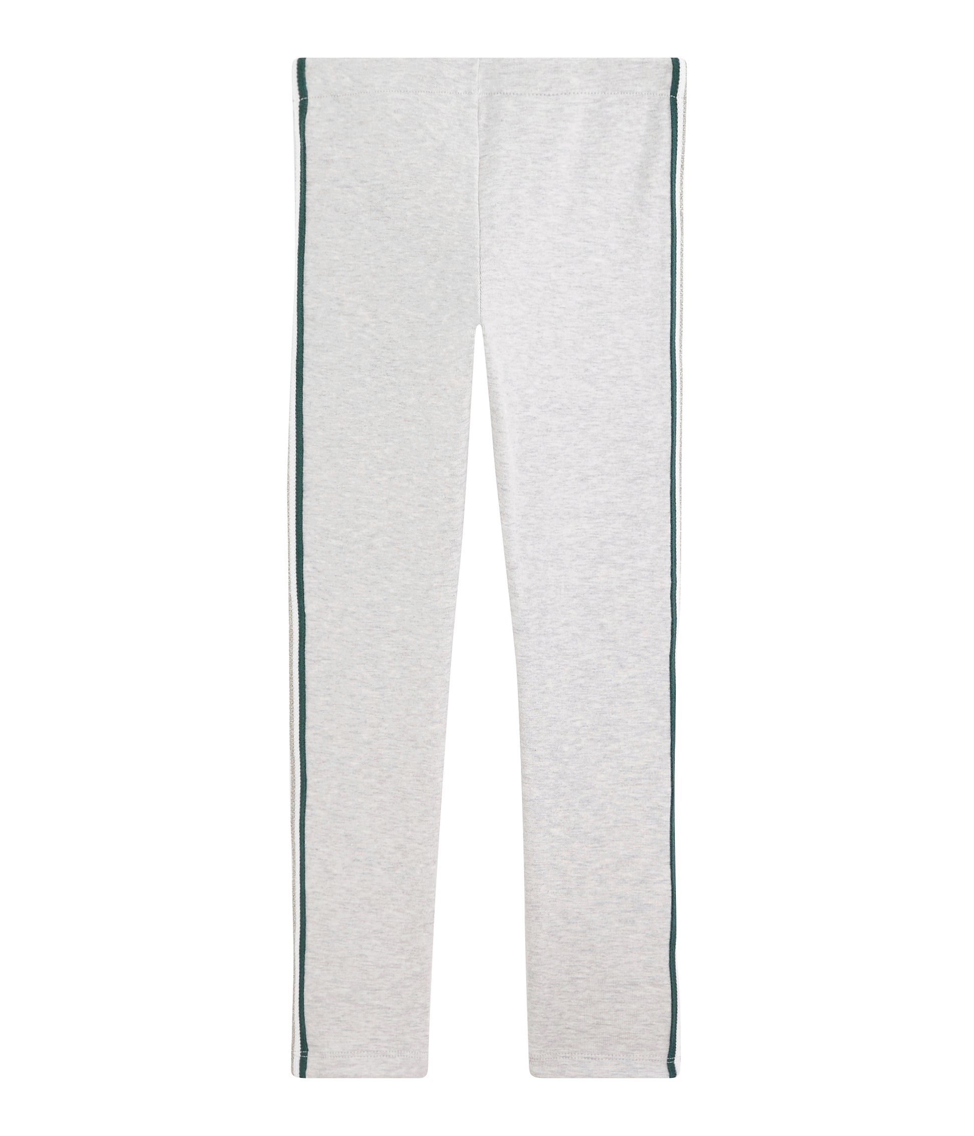 Girls Grey Cotton Leggings