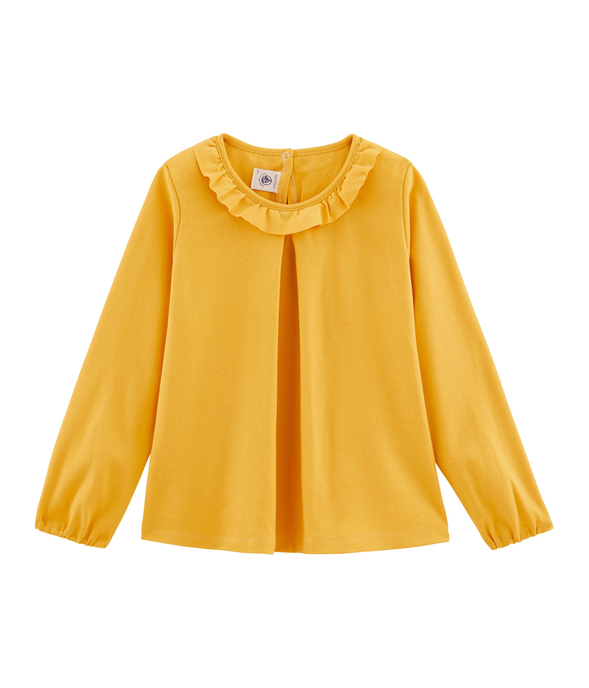 Girls Yellow Frill Shirt