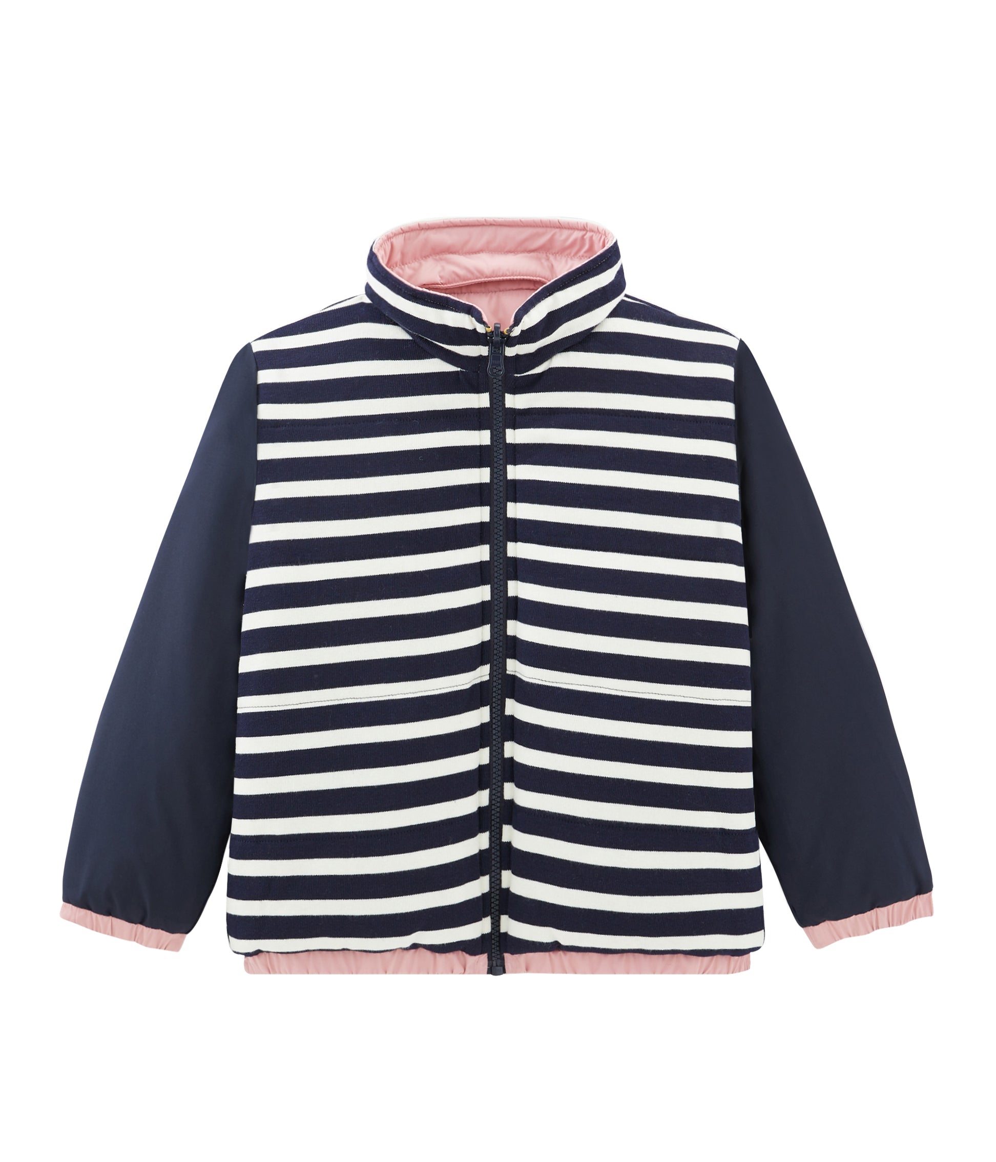 Girls Dark Pink Double Sided Coat