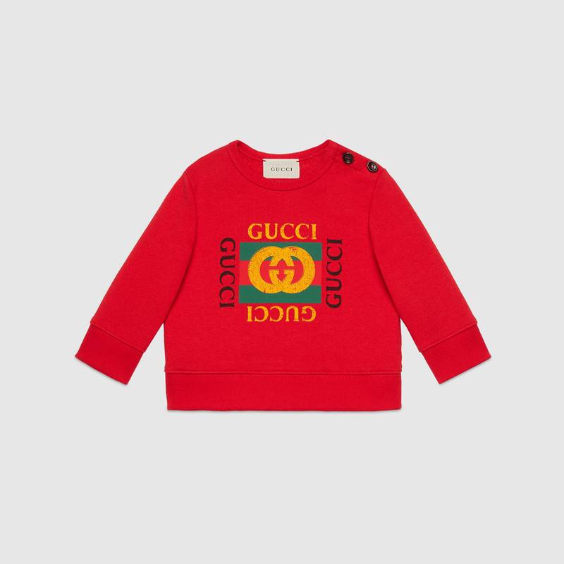 Baby Red Cotton Sweatshirt