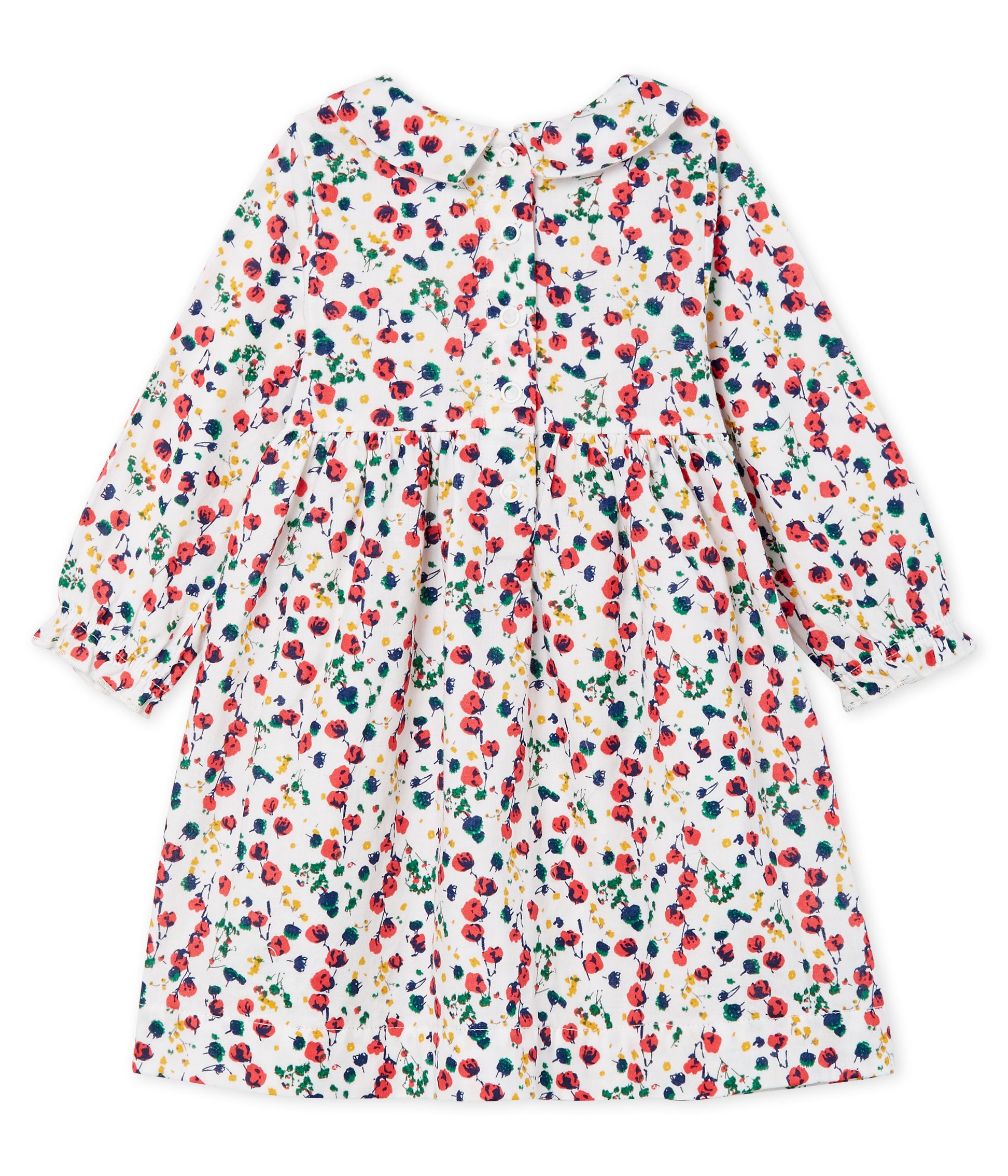 Baby Girls Multicolor Floral Cotton Dress