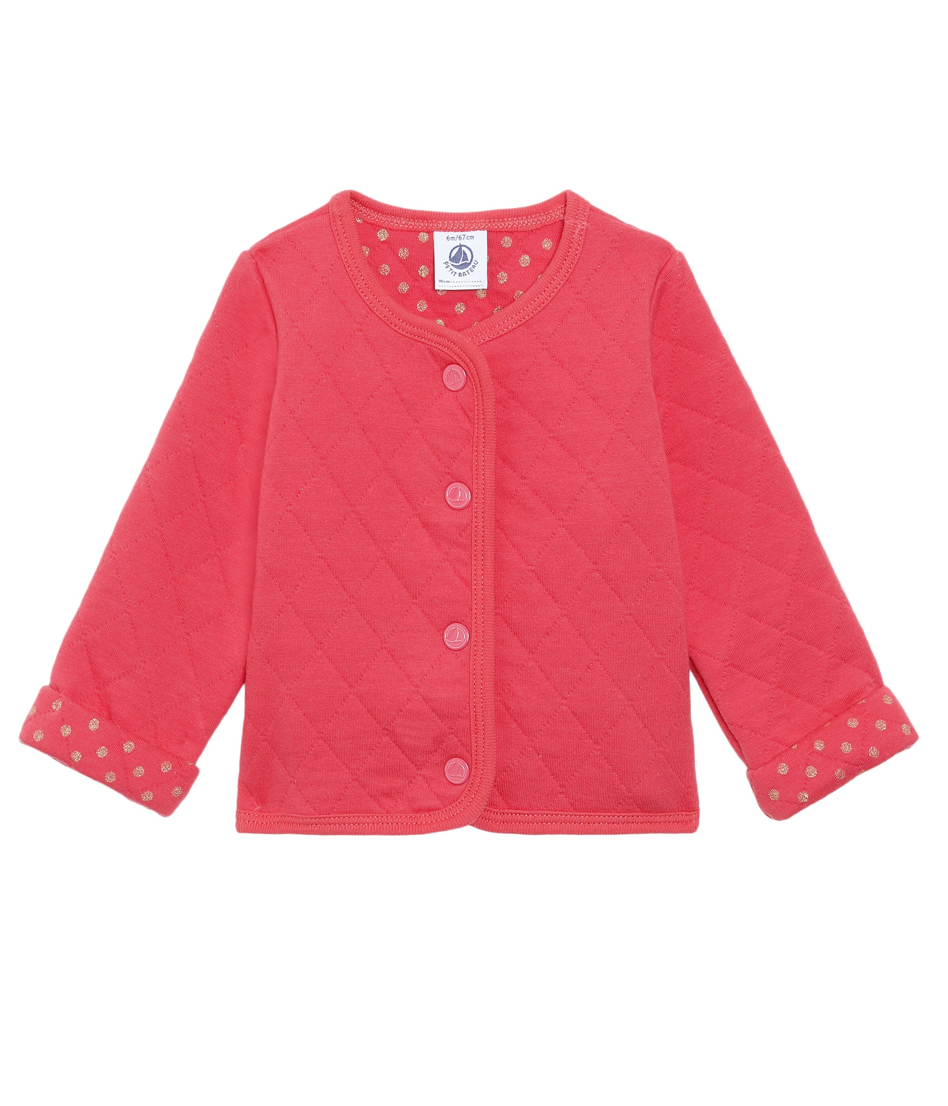 Baby Girls Red Cotton Coat