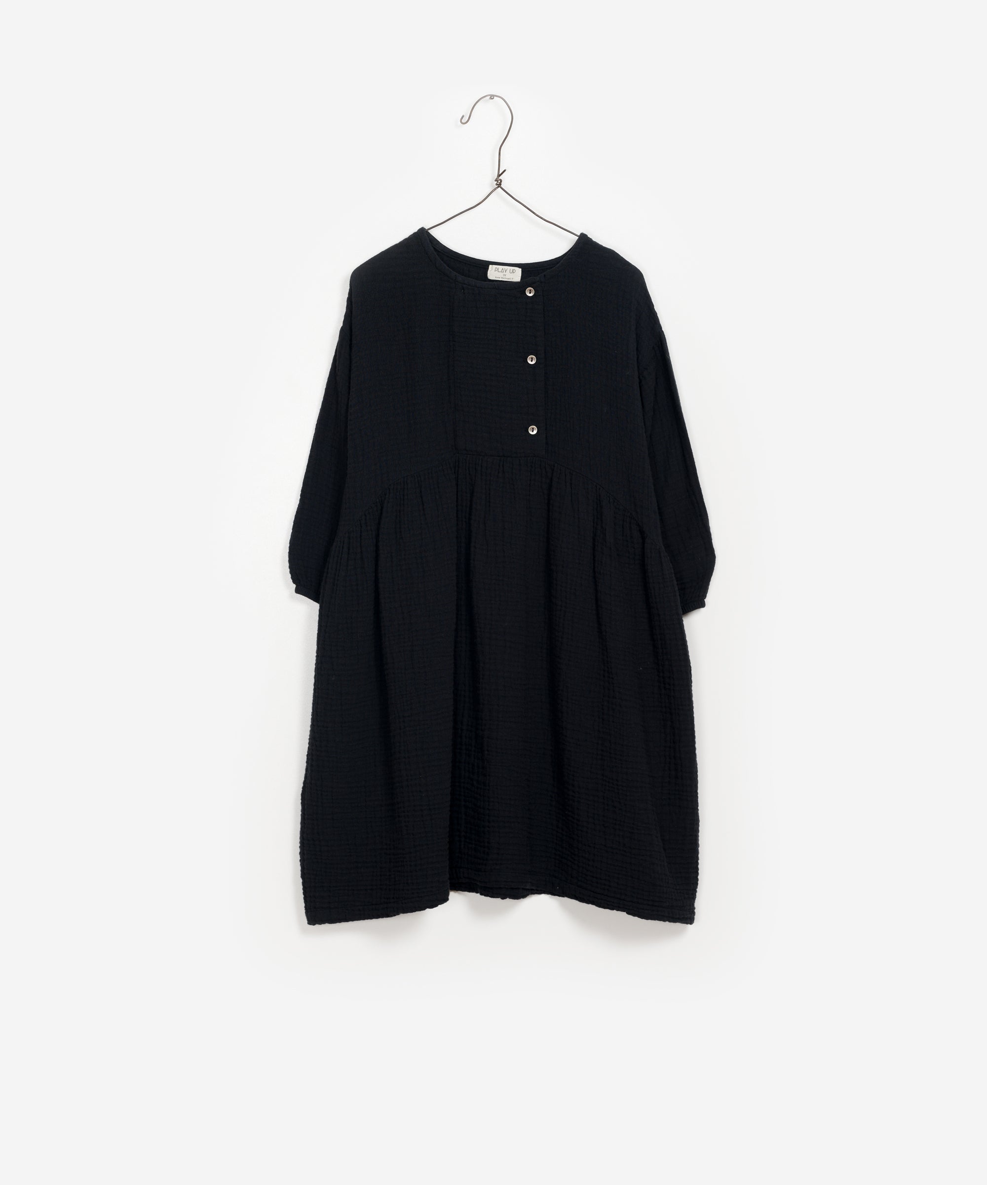 Girls Black Cotton Dress
