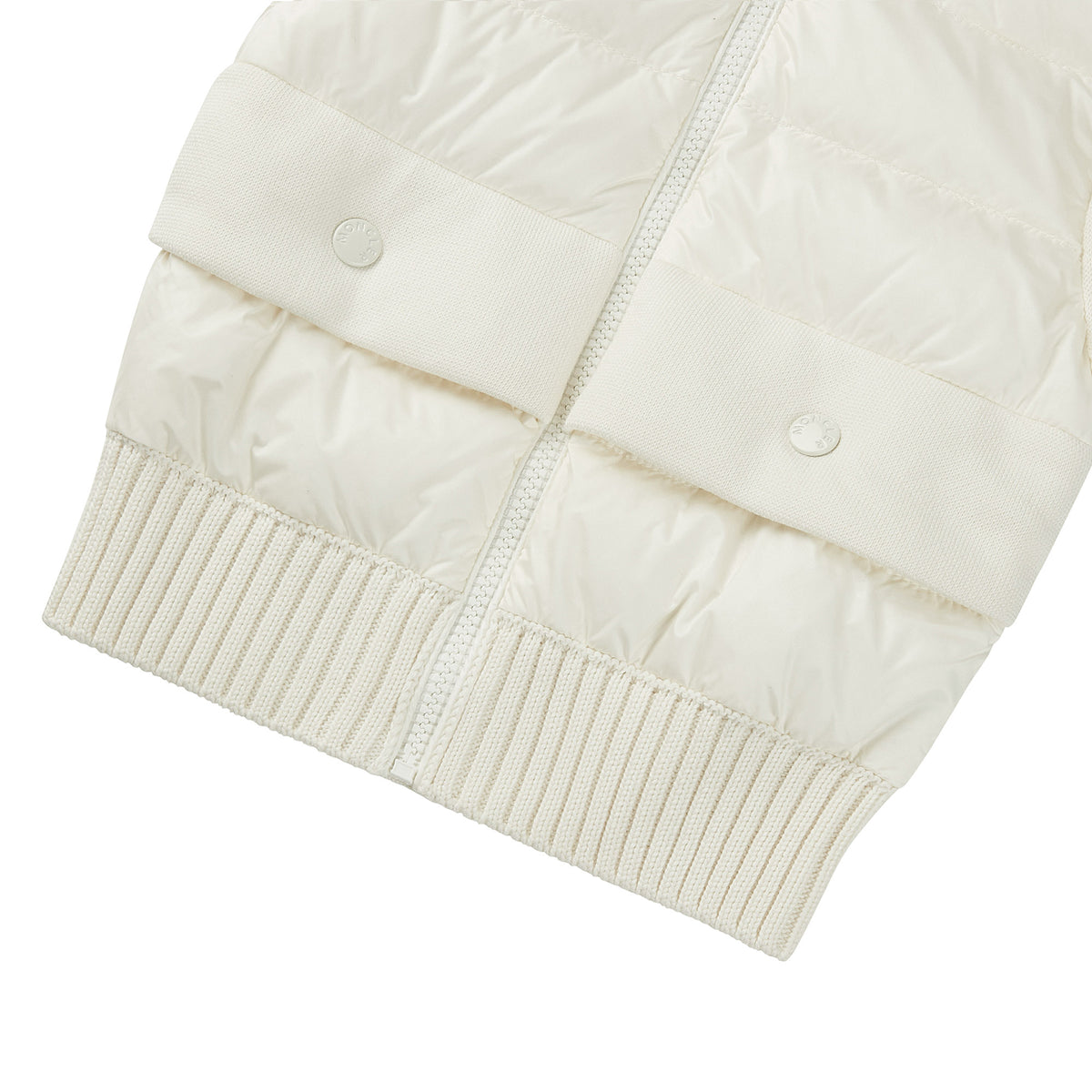 Cardigan zippé blanc pour filles