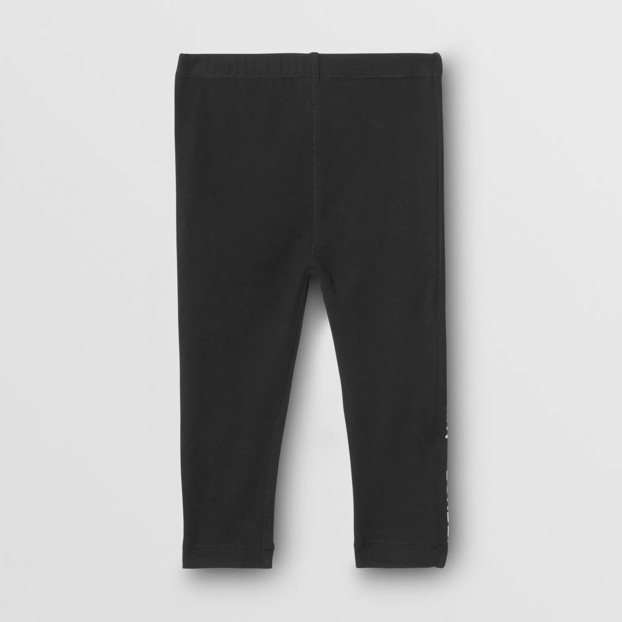 Baby Girls Black Logo Cotton Trousers
