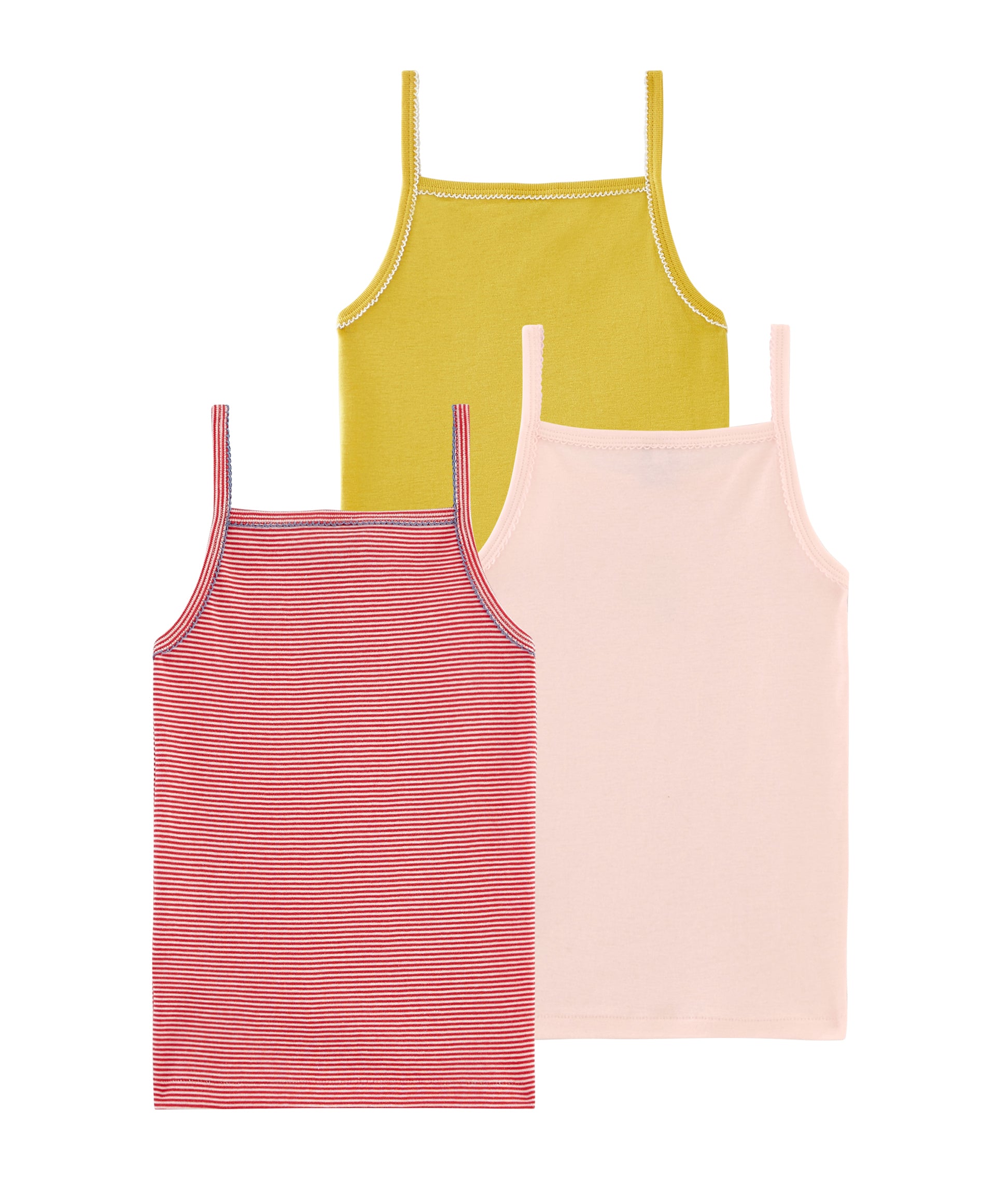 Girls Multicolor Cotton Vest Sets