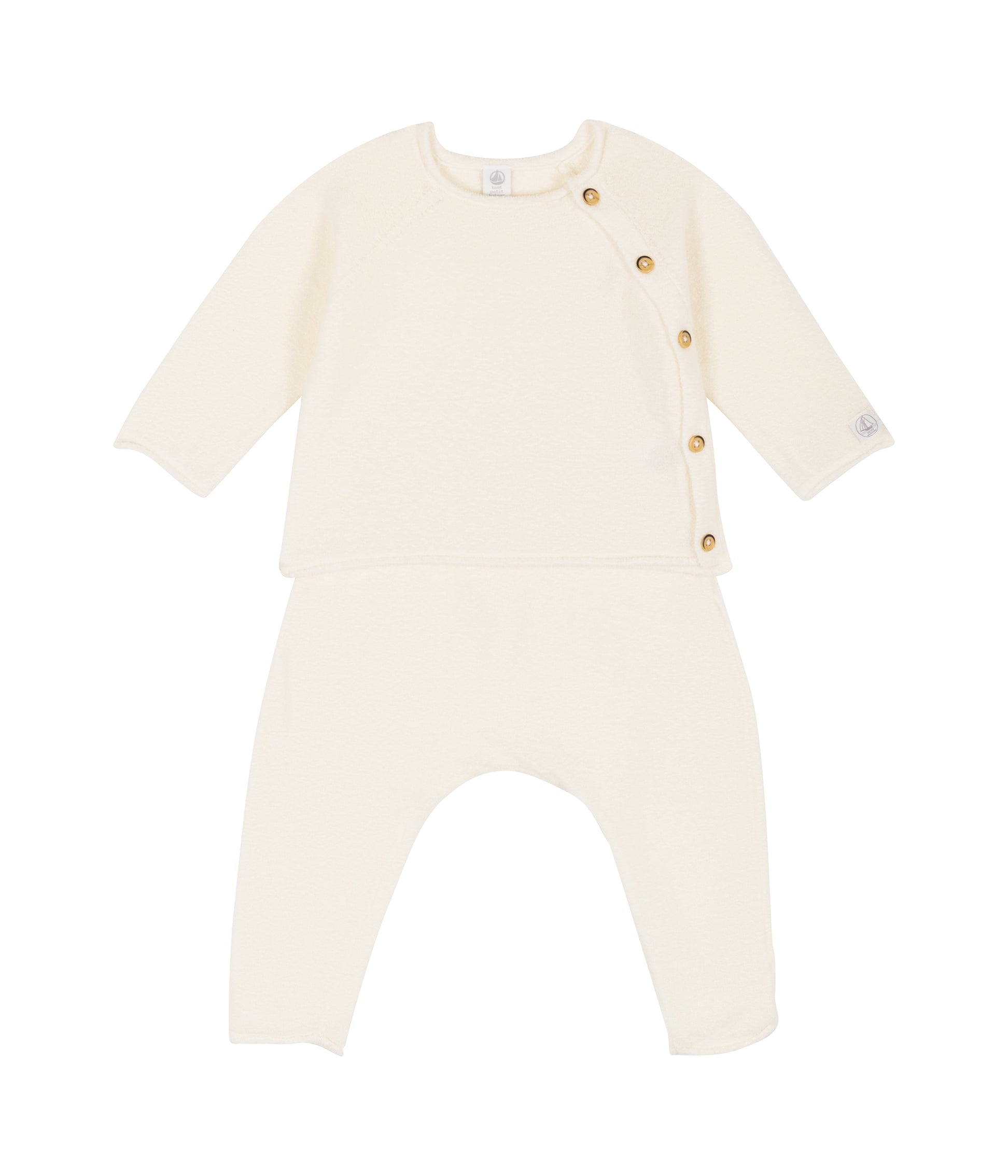 Baby Girls Beige Cotton Set