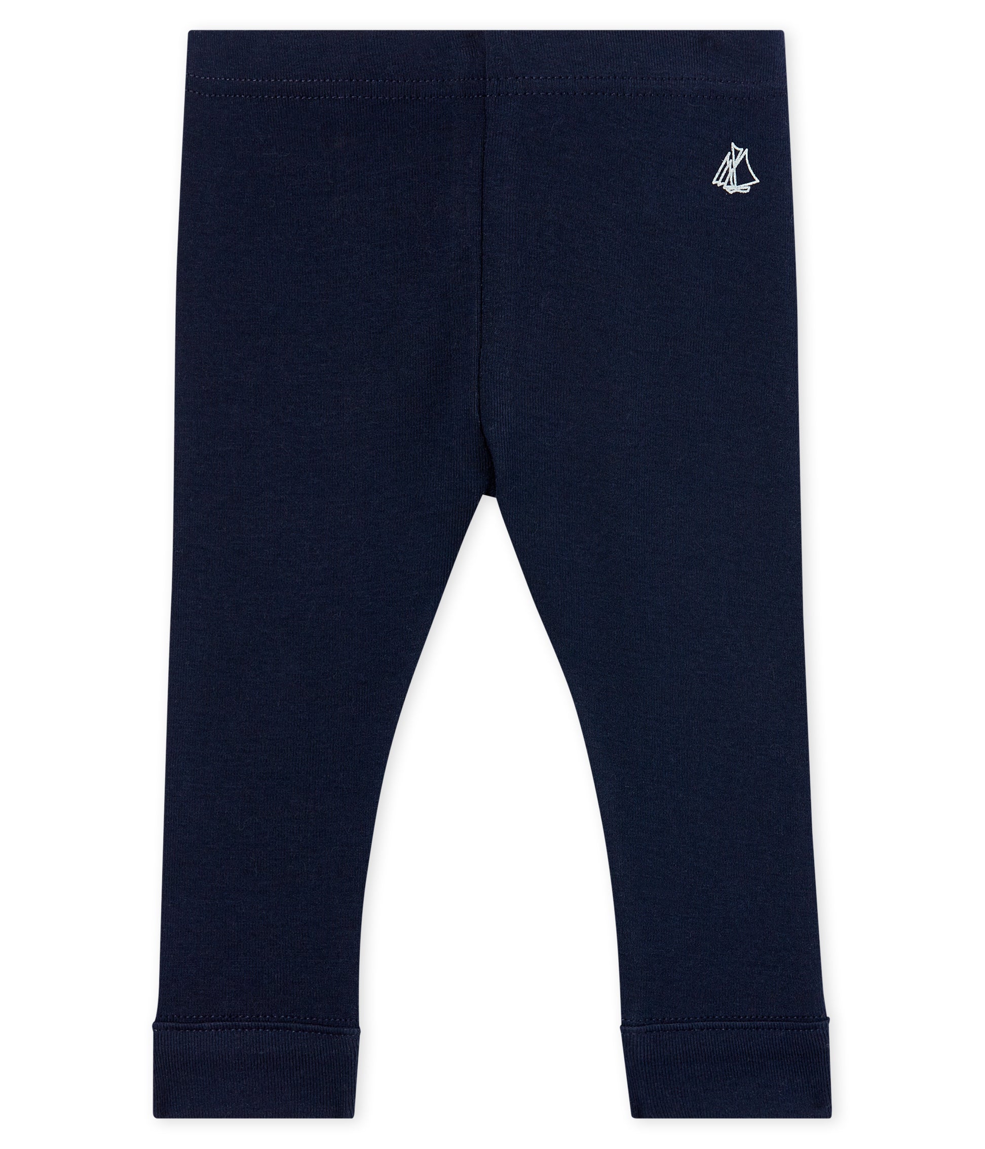Baby Girls Navy Cotton Leggings