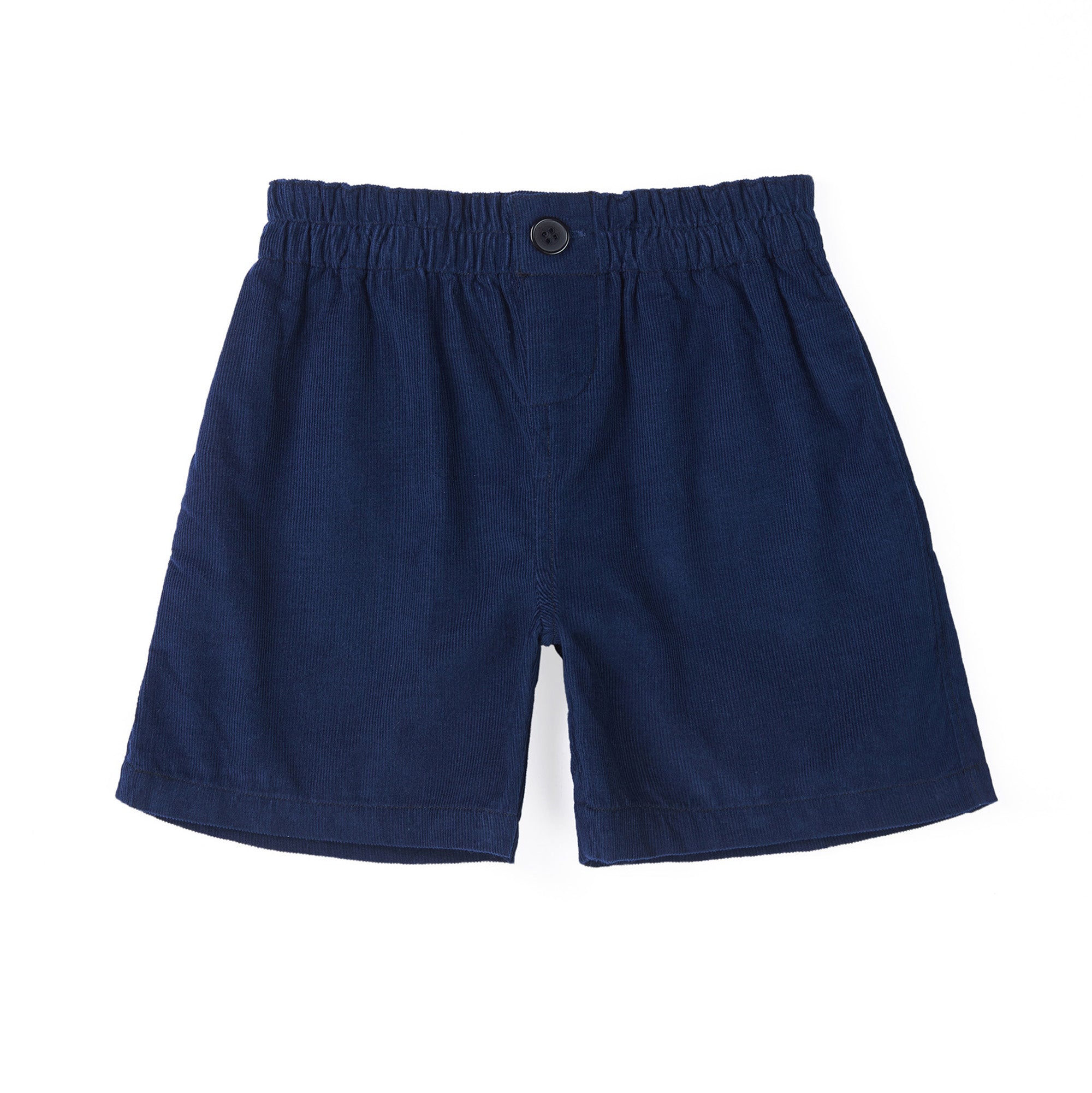 Girls Dark Blue Cotton Shorts