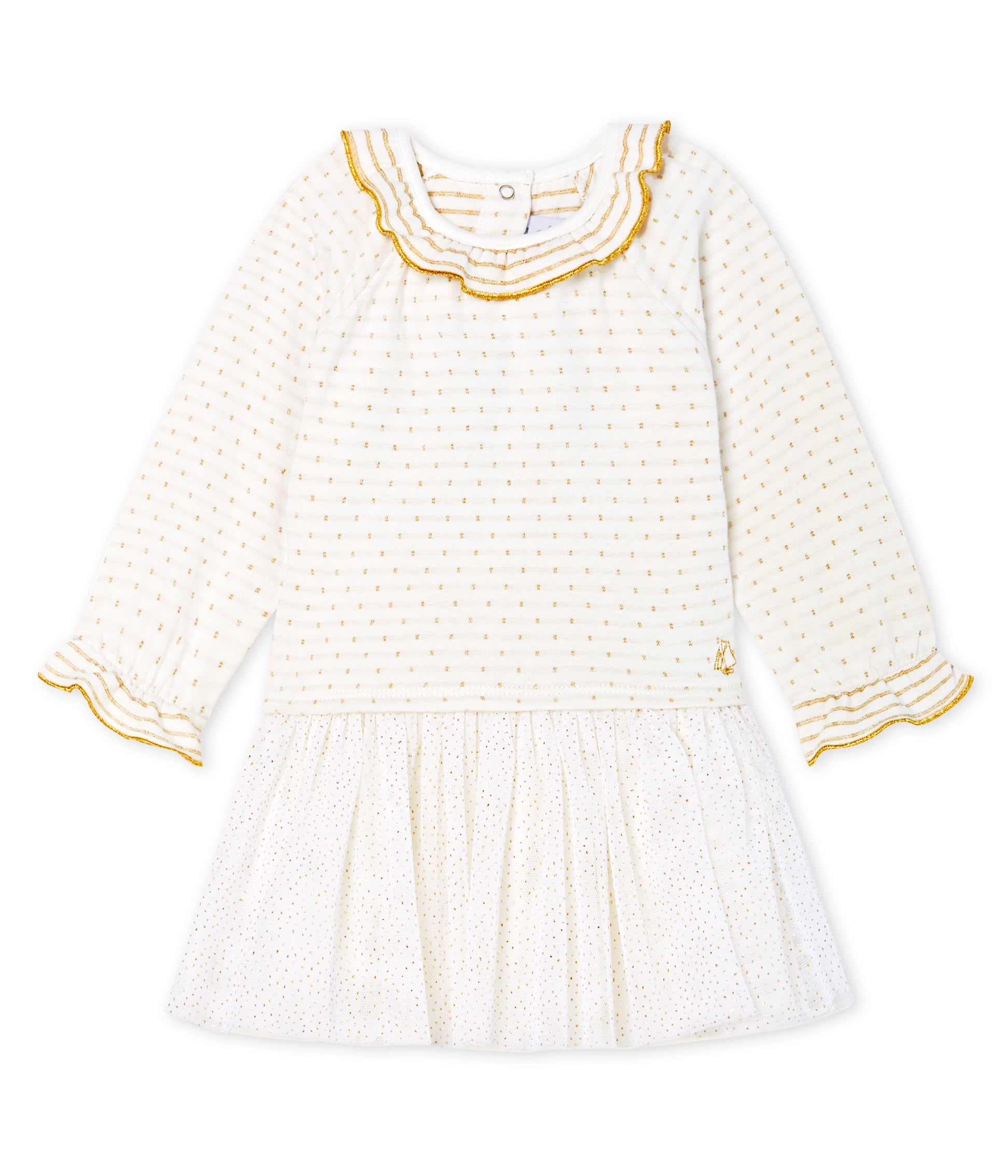 Baby Girls White Cotton Dress