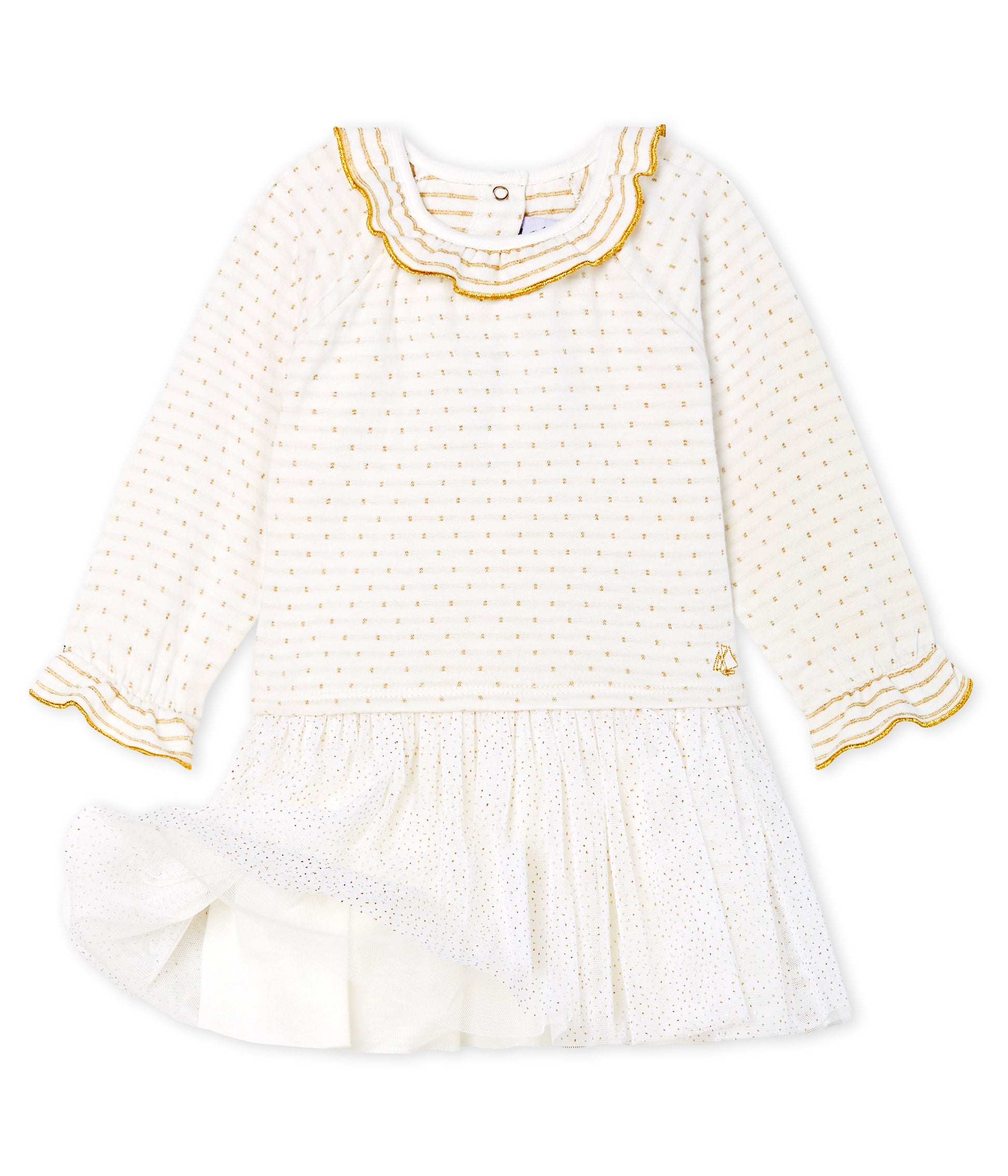 Baby Girls White Cotton Dress