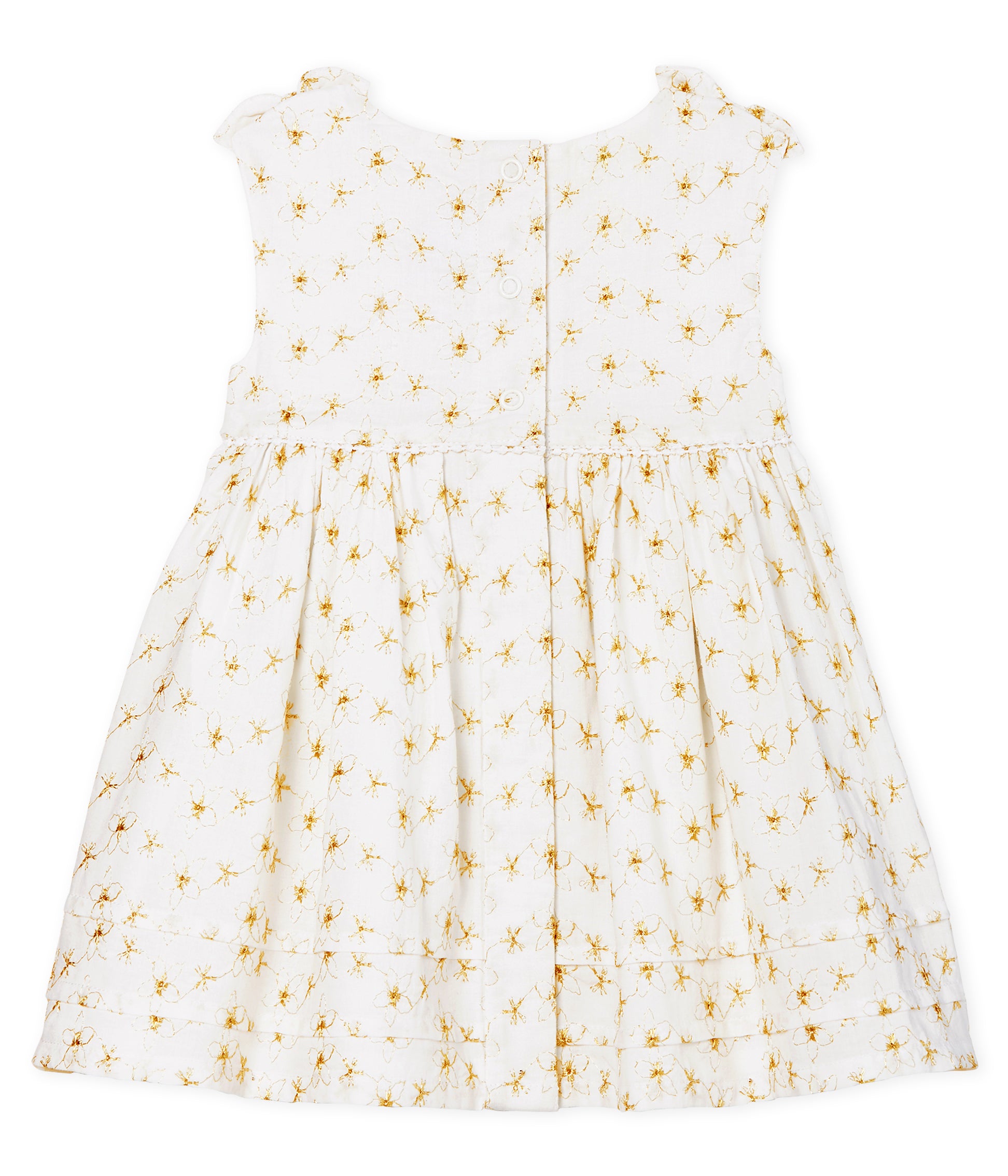 Baby Girls White Embroidered Dress