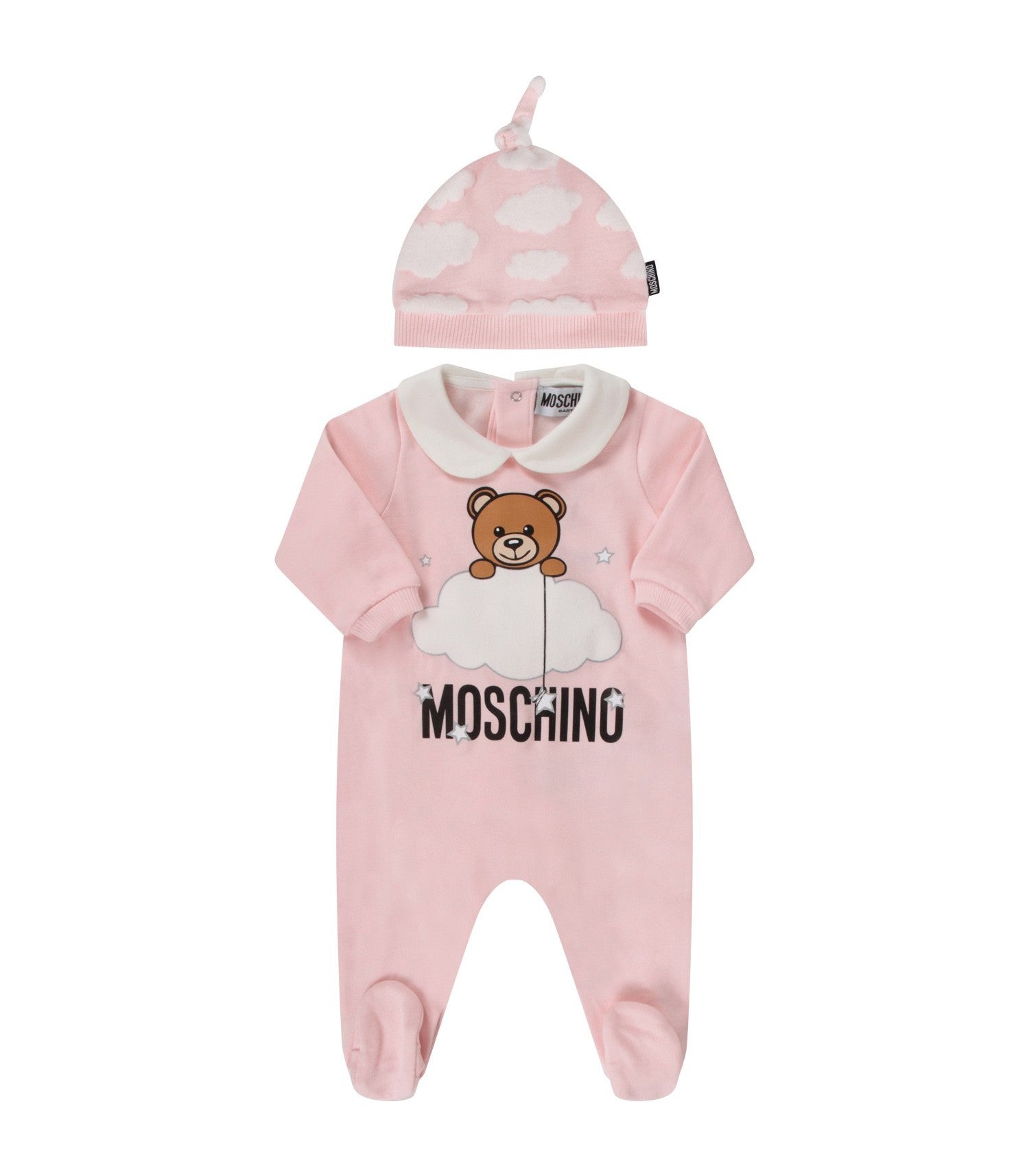 Baby Girls Light Pink Cotton Babysuit