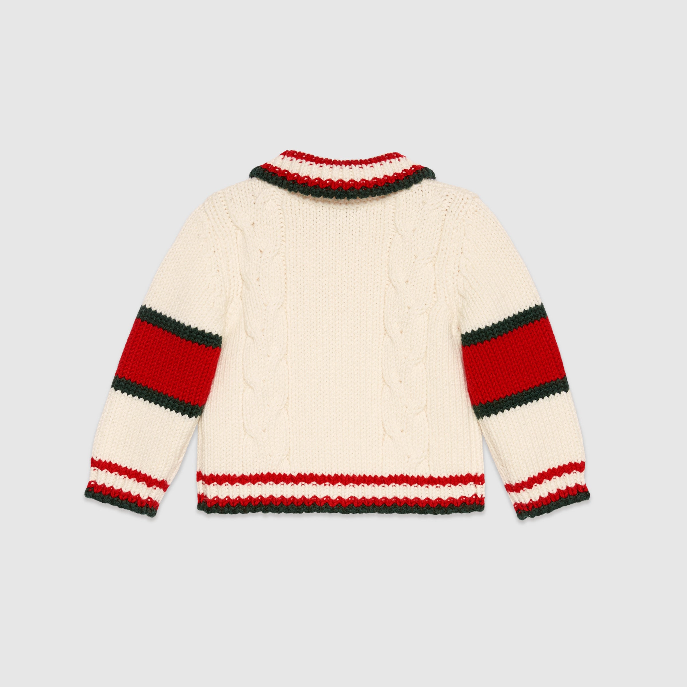 Baby Girls White Wool Cardigan