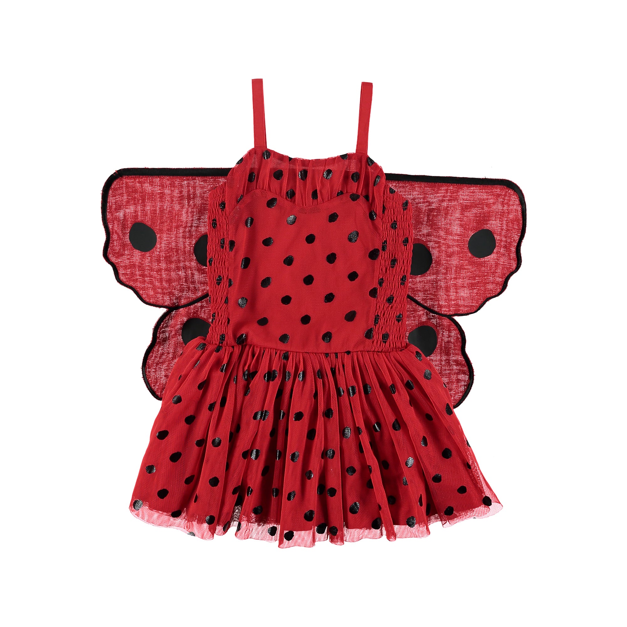 Girls Red Butterfly Wings Dress