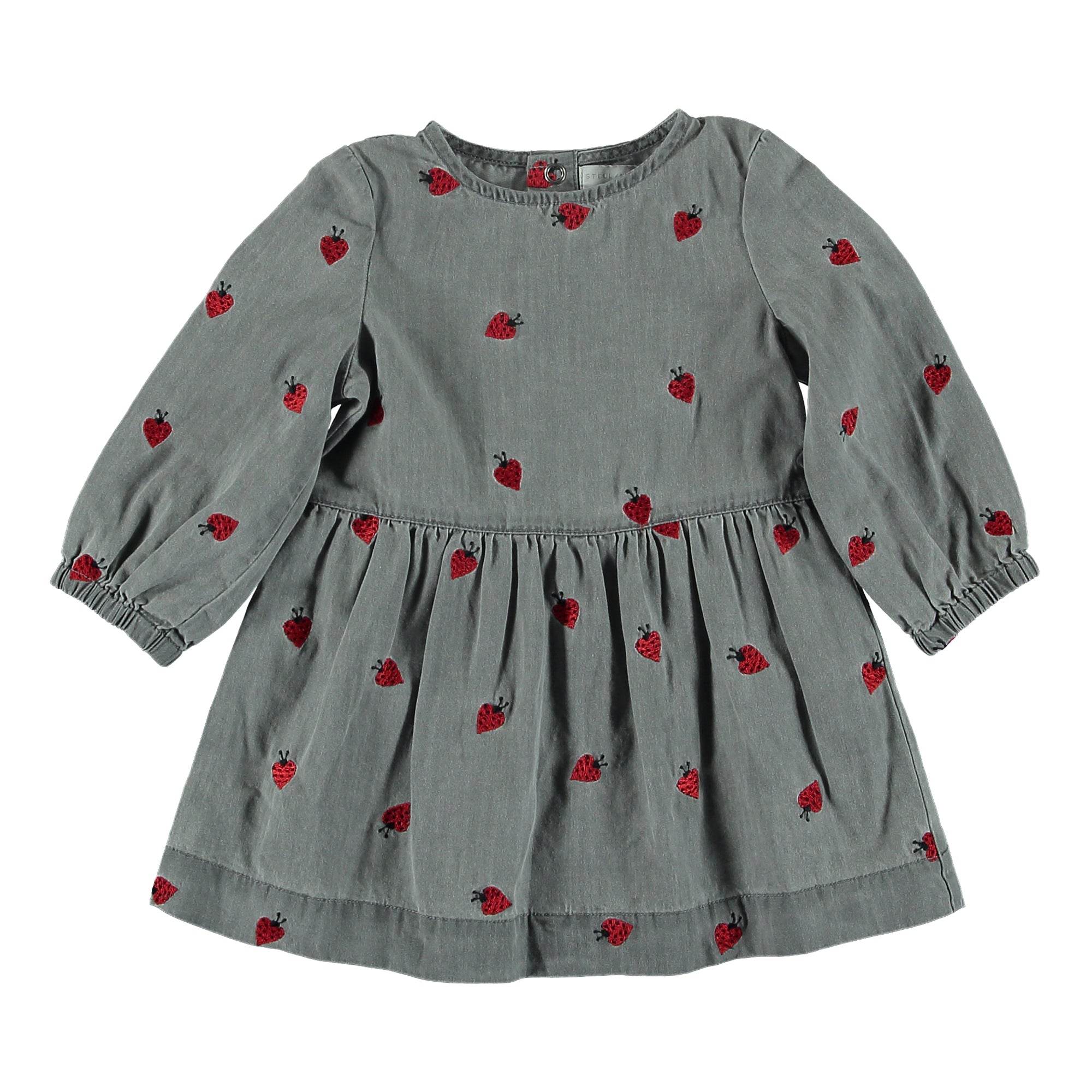 Baby Girls Grey Cotton Dress