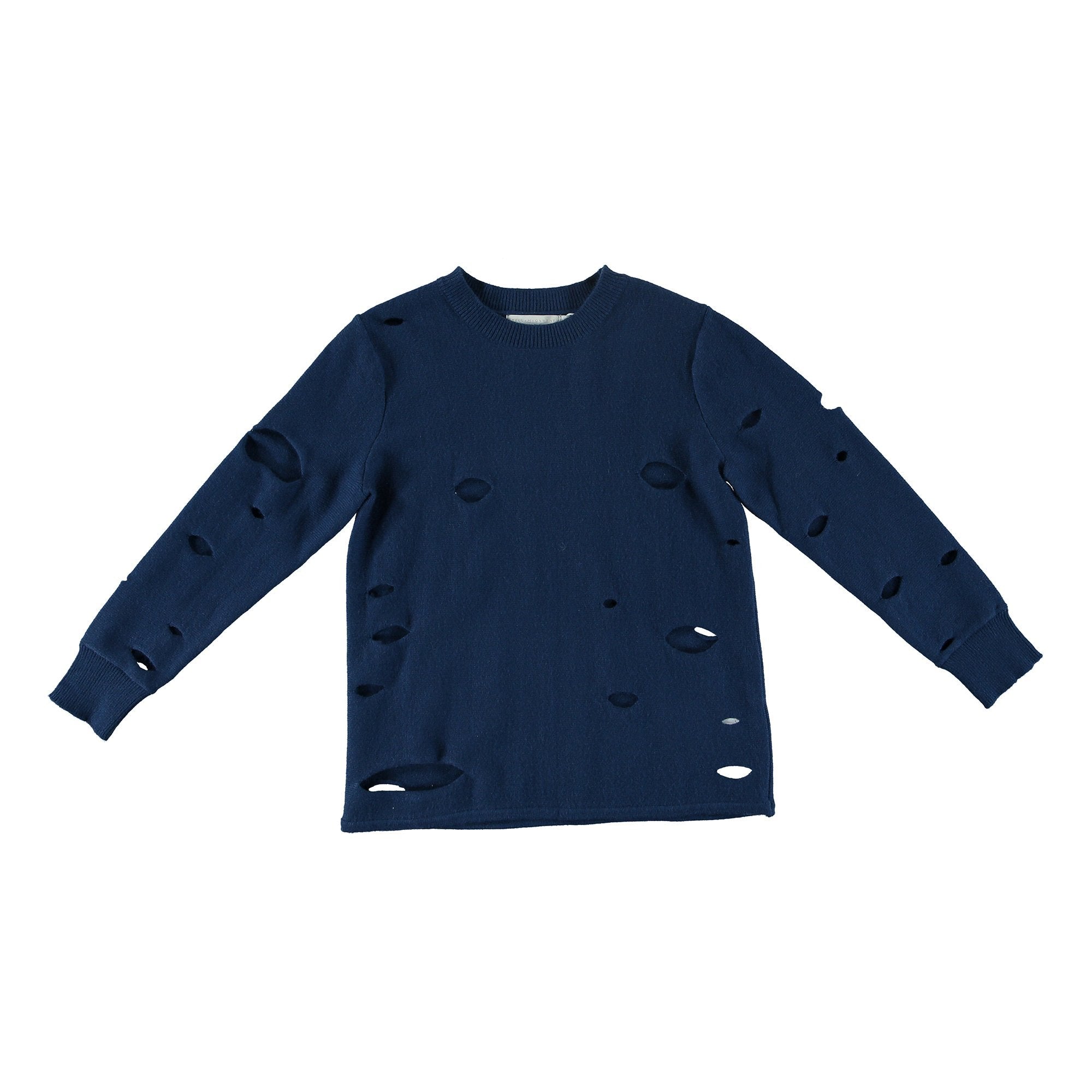 Girls Boat Blue Cotton Sweatshirt