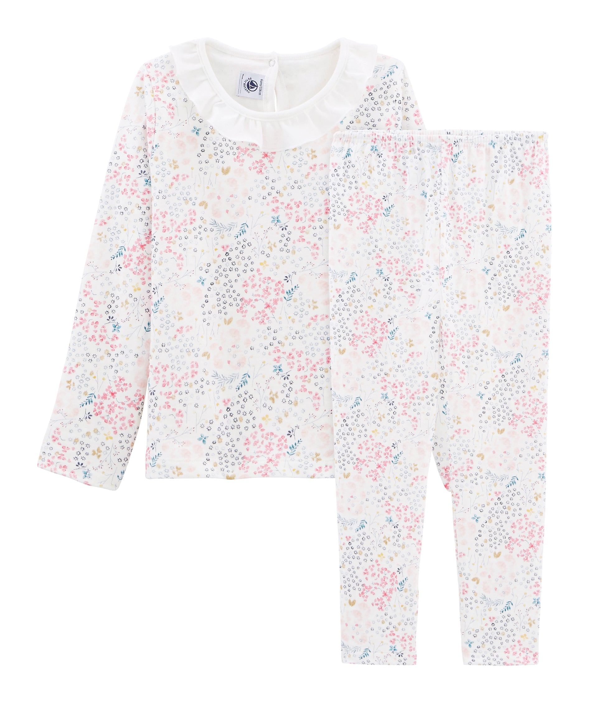 Girls Multicolor Cotton Nightwear Set