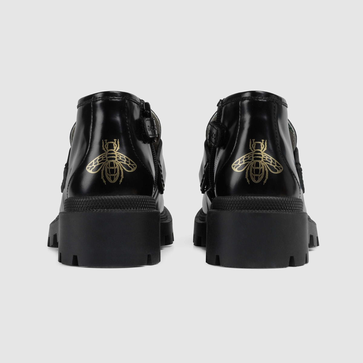 Bottines noires en cuir de veau pour filles