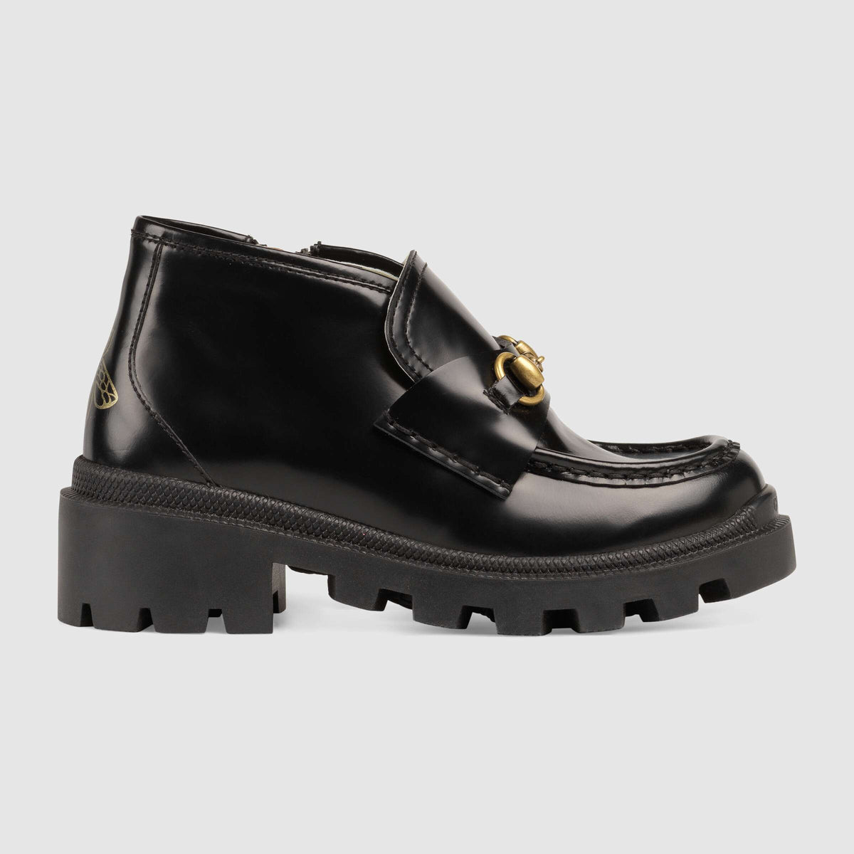 Bottines noires en cuir de veau pour filles