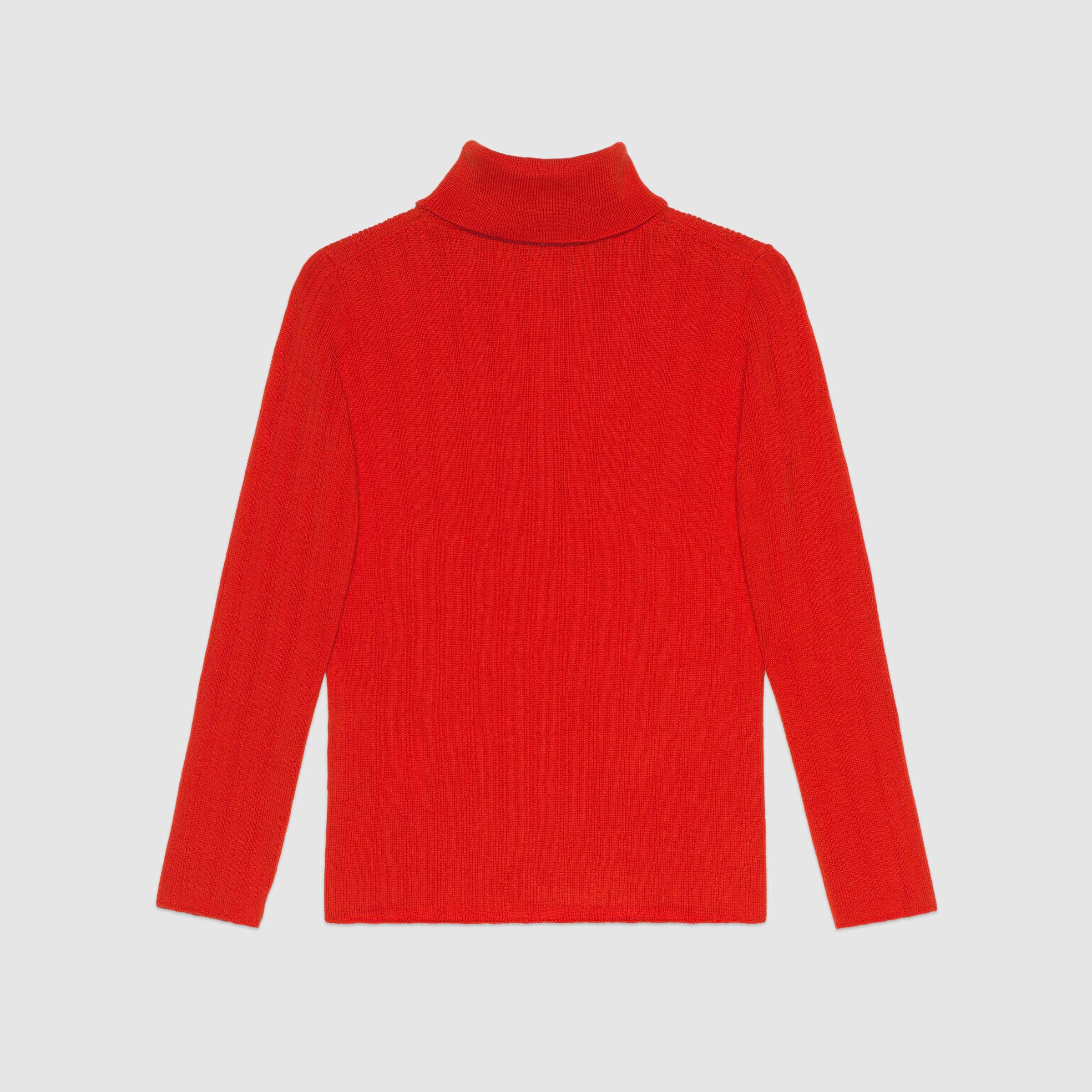 Girls Red GG Wool Jumper