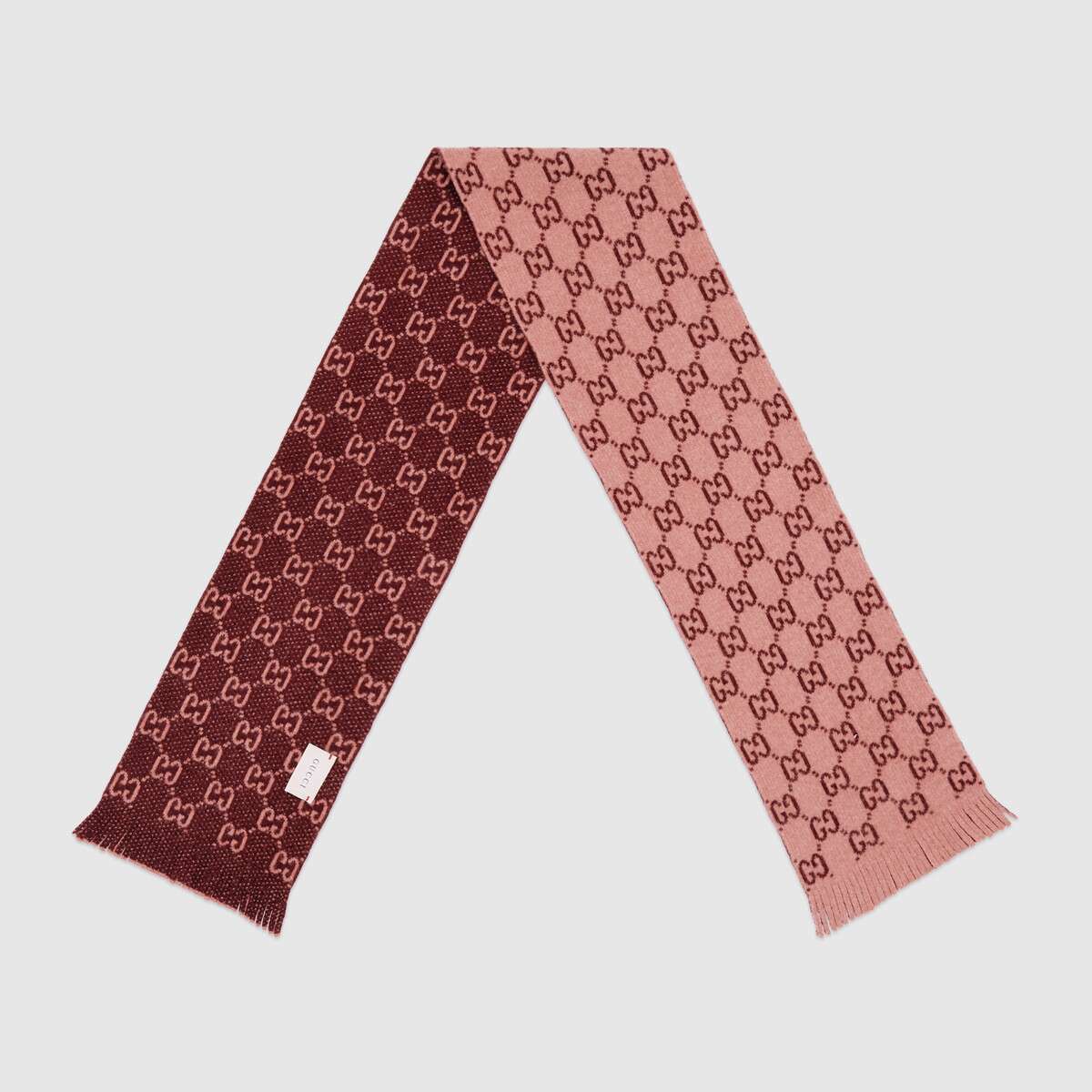 Girls Rose GG Wool Scarf