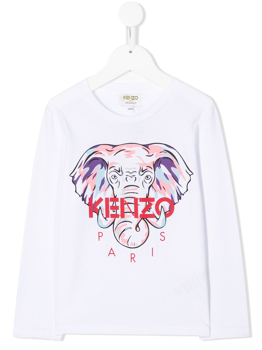 Girls Optic White Cotton T-Shirt