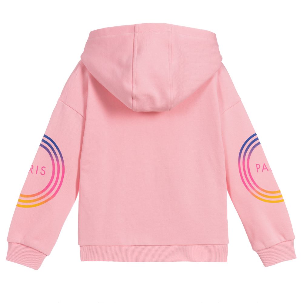 Girls Light Pink Cotton Cardigan
