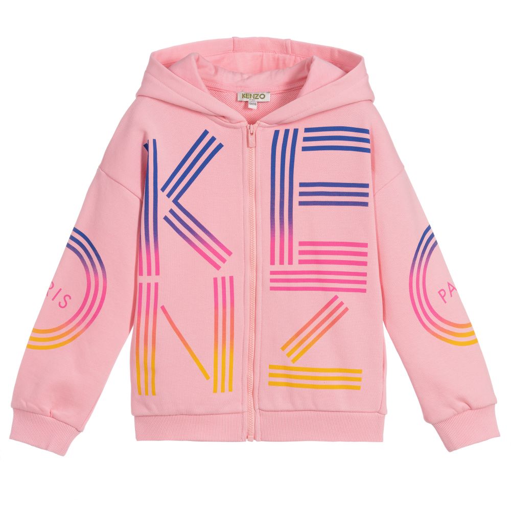 Girls Light Pink Cotton Cardigan