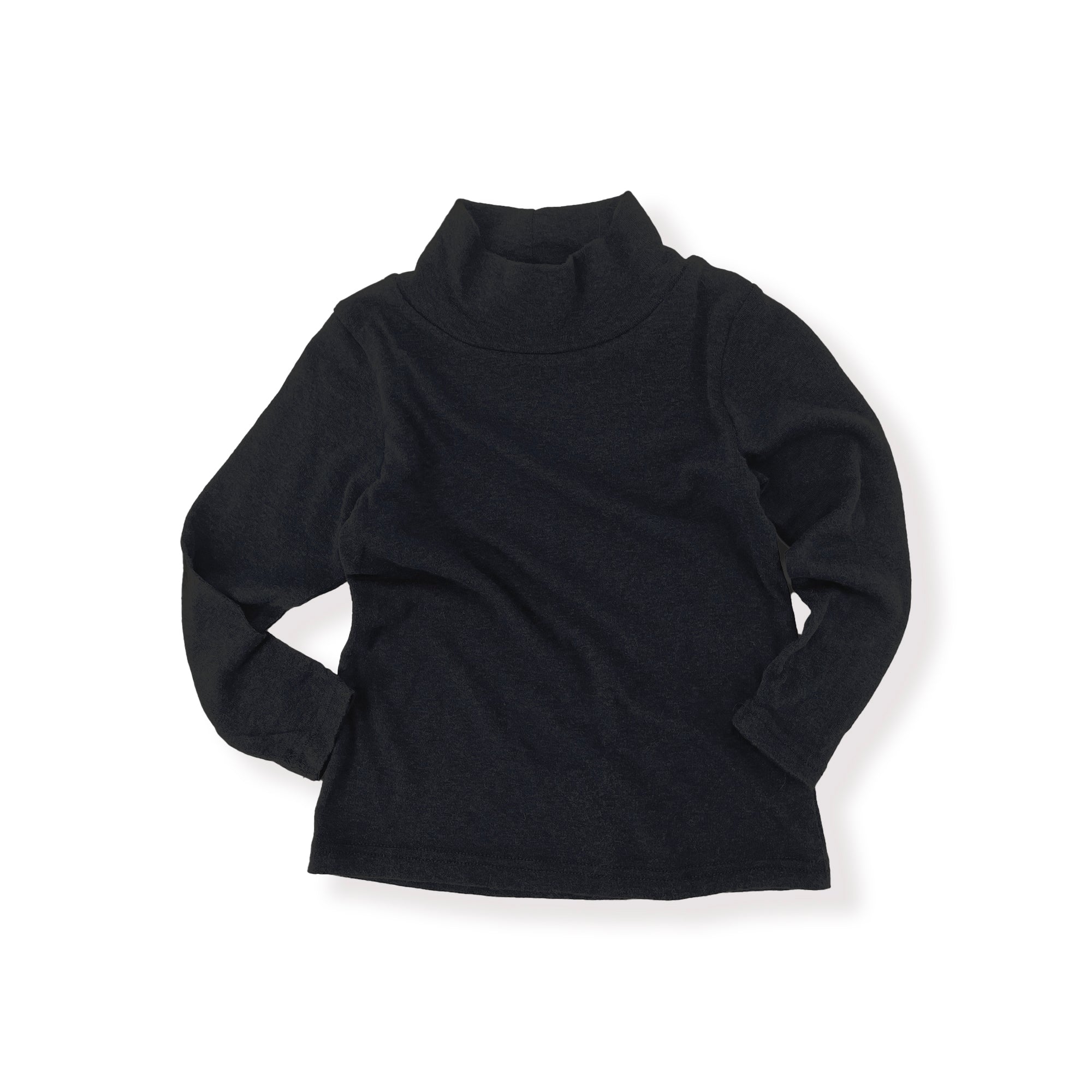 Girls Black Cotton T-Shirt
