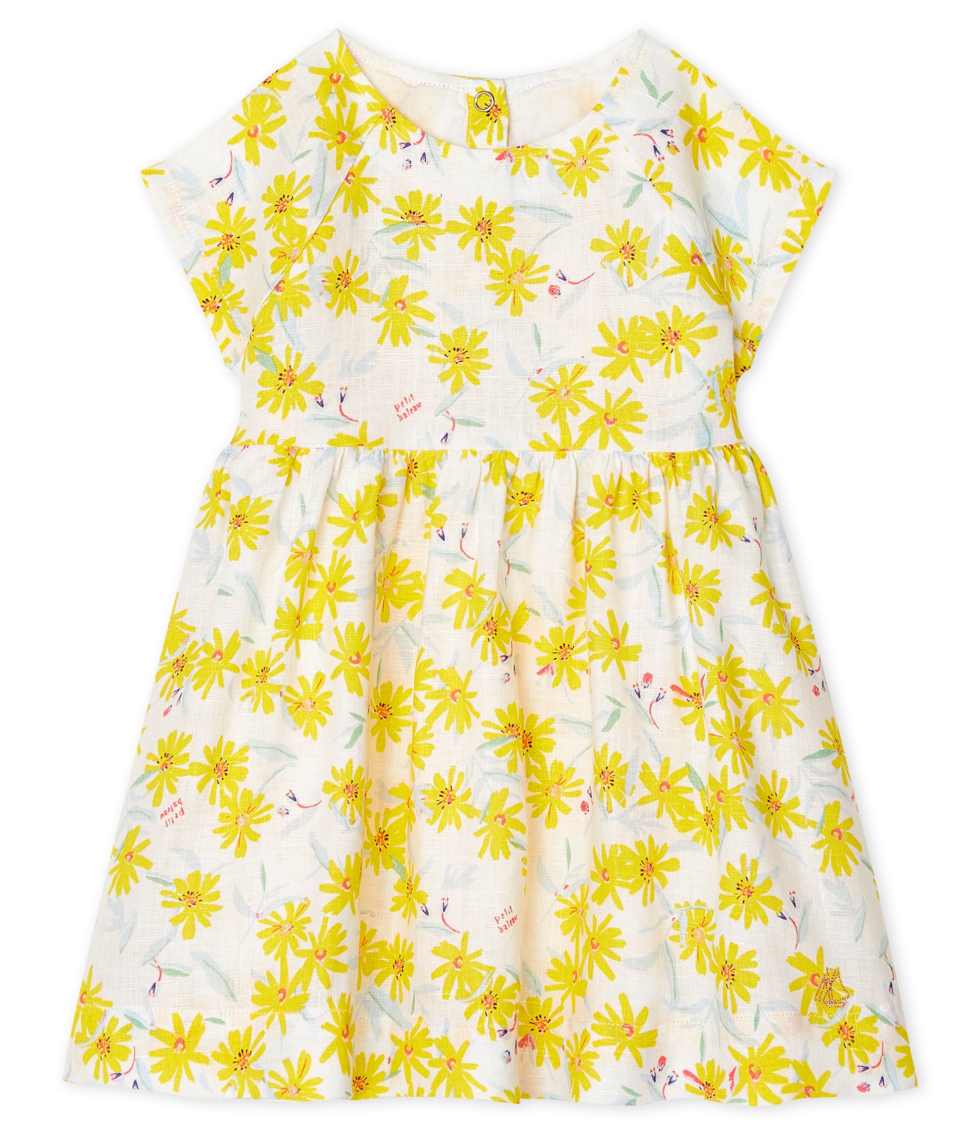 Girls Yellow Flowers Dress
