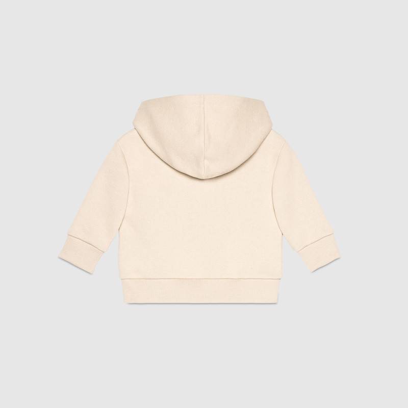 Baby White Logo Cotton Sweatshirt