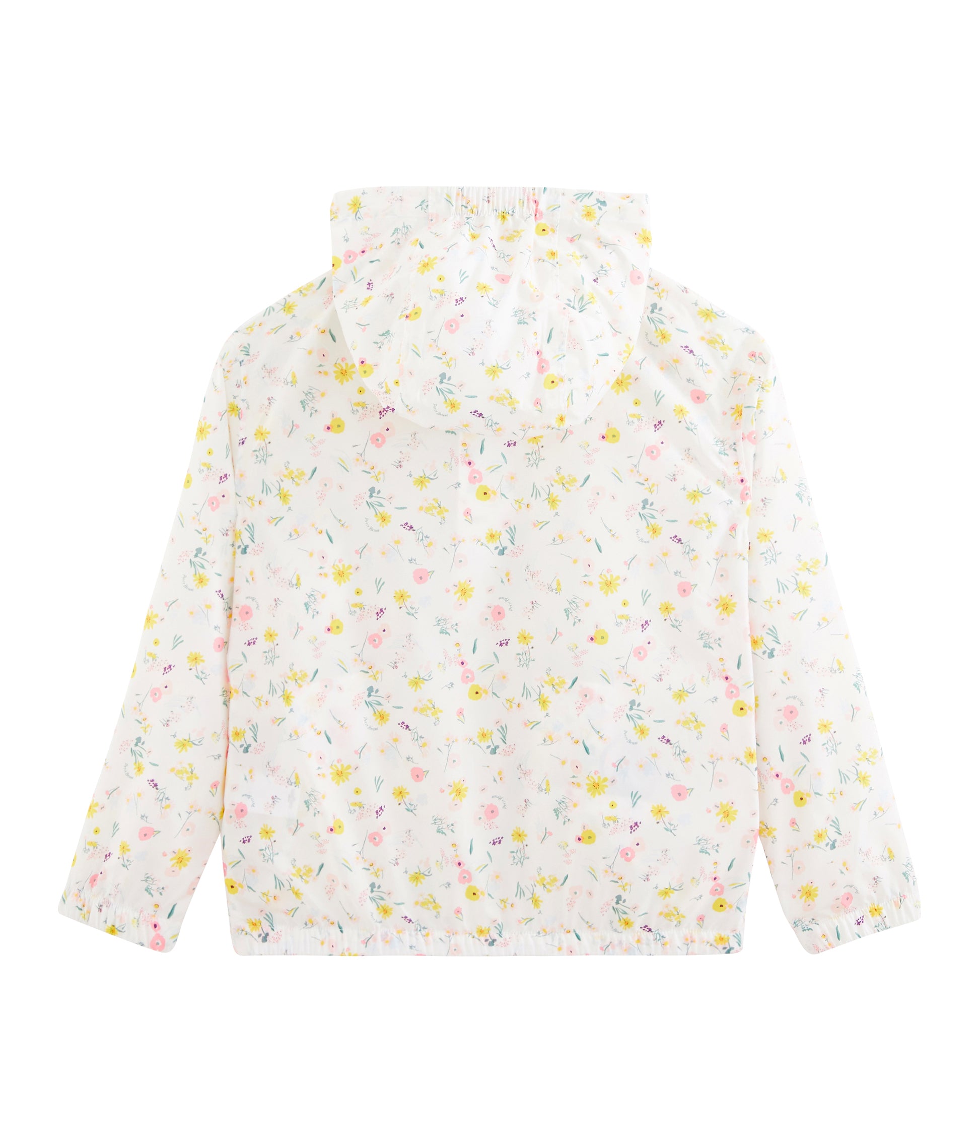 Girls White Flower Jacket