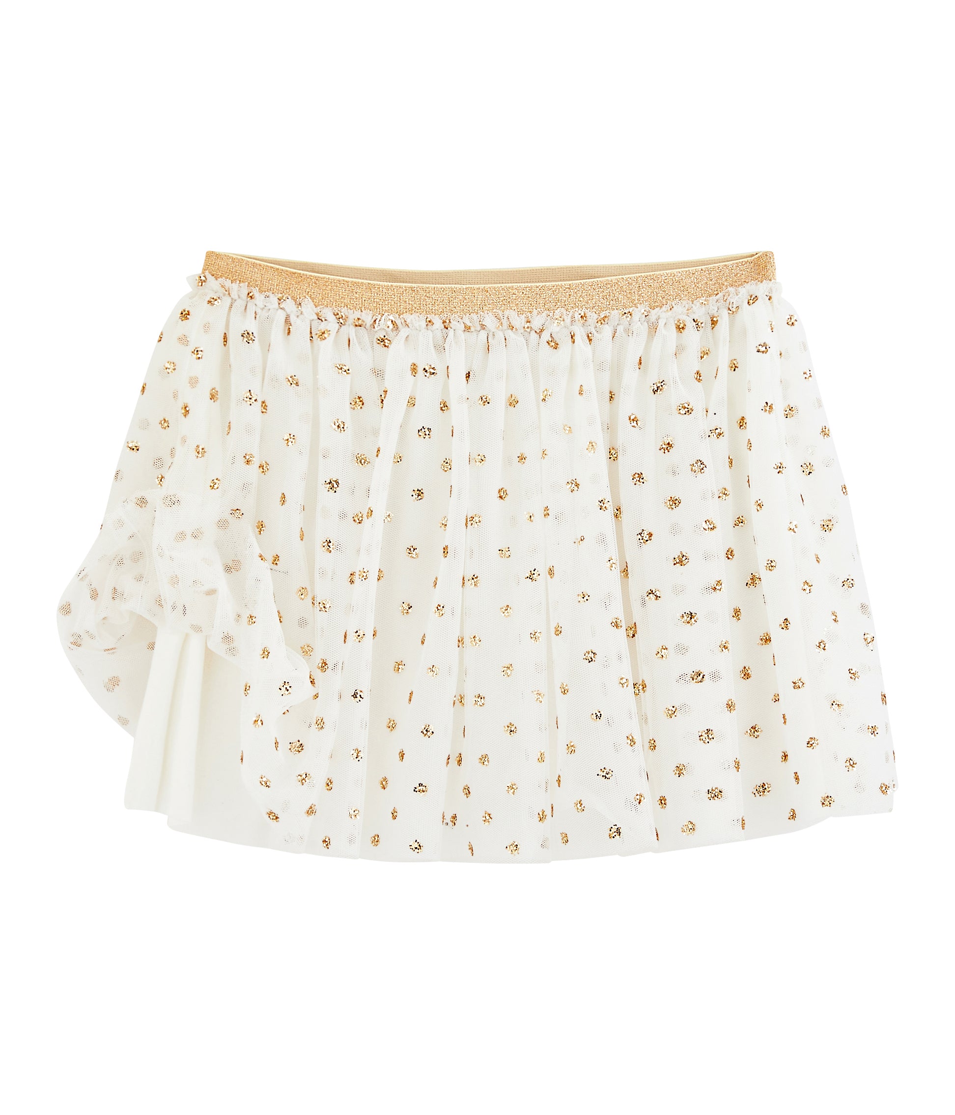 Girls White Tulle Skirt