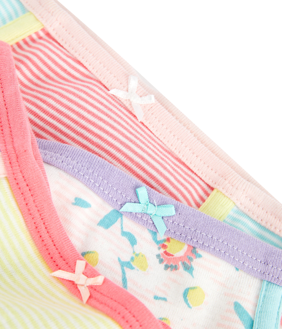 Lot de 3 slips en coton multicolores pour fille