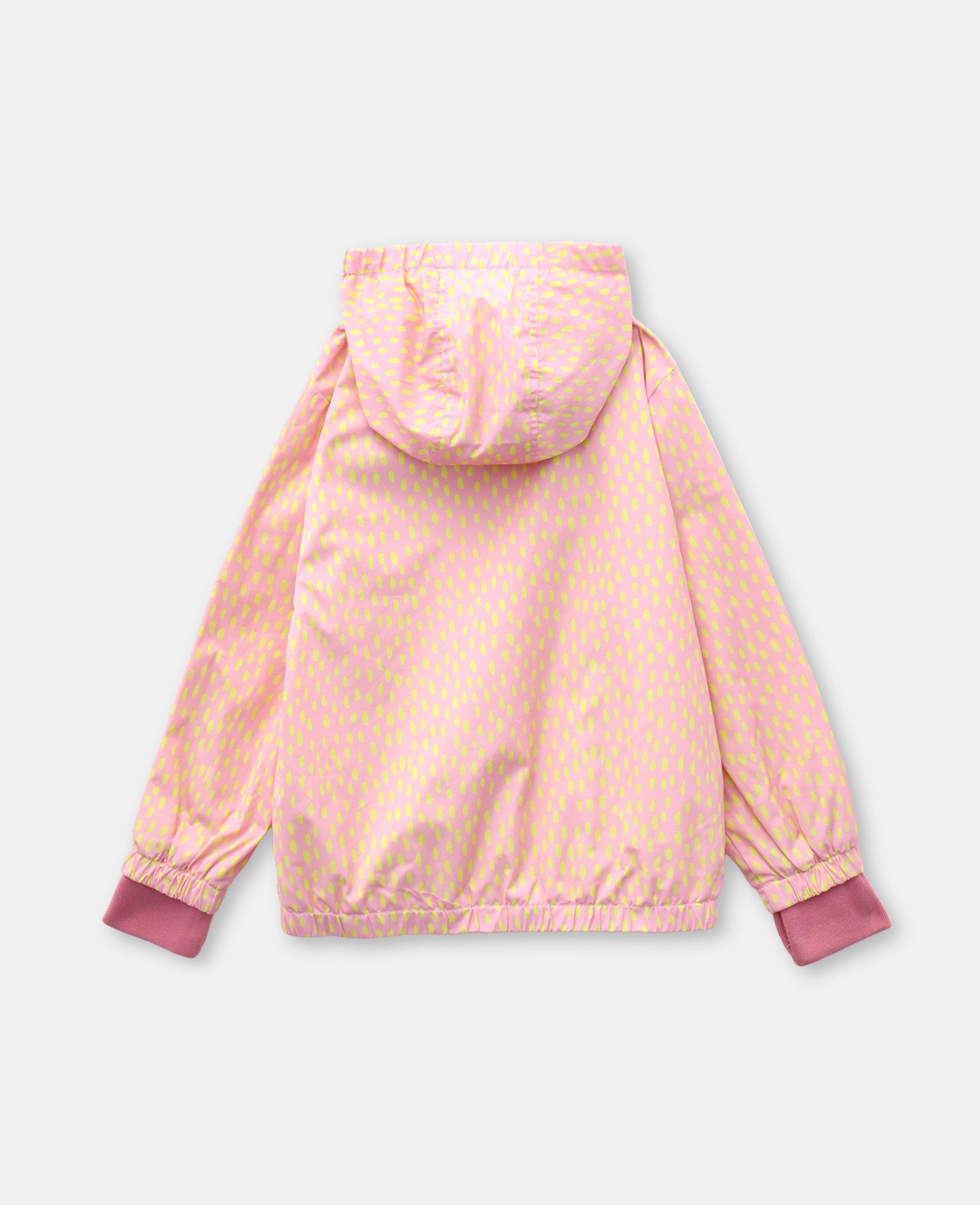 Girls Pink Painted Dots Jacket
