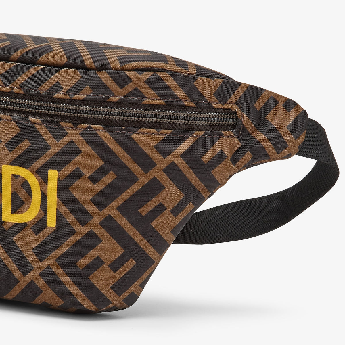 Sac banane unisexe à logo marron