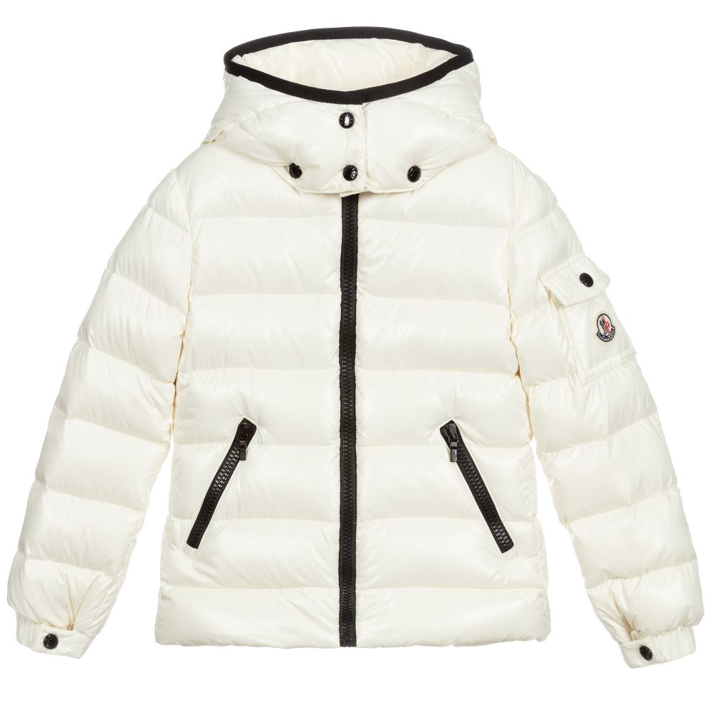 Girls White 'Bady' Padded Down Jacket