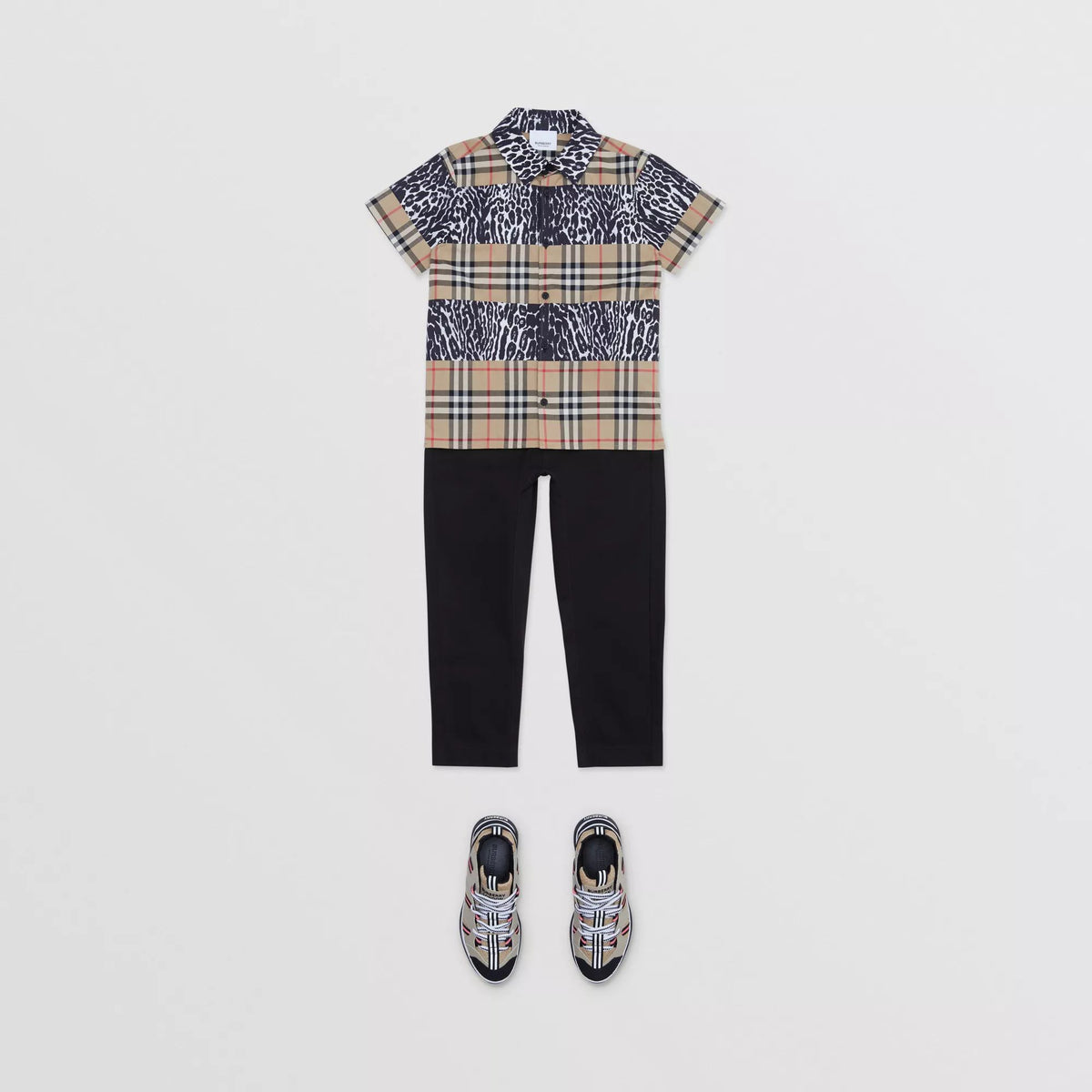 Pantalon noir en coton pour garçon