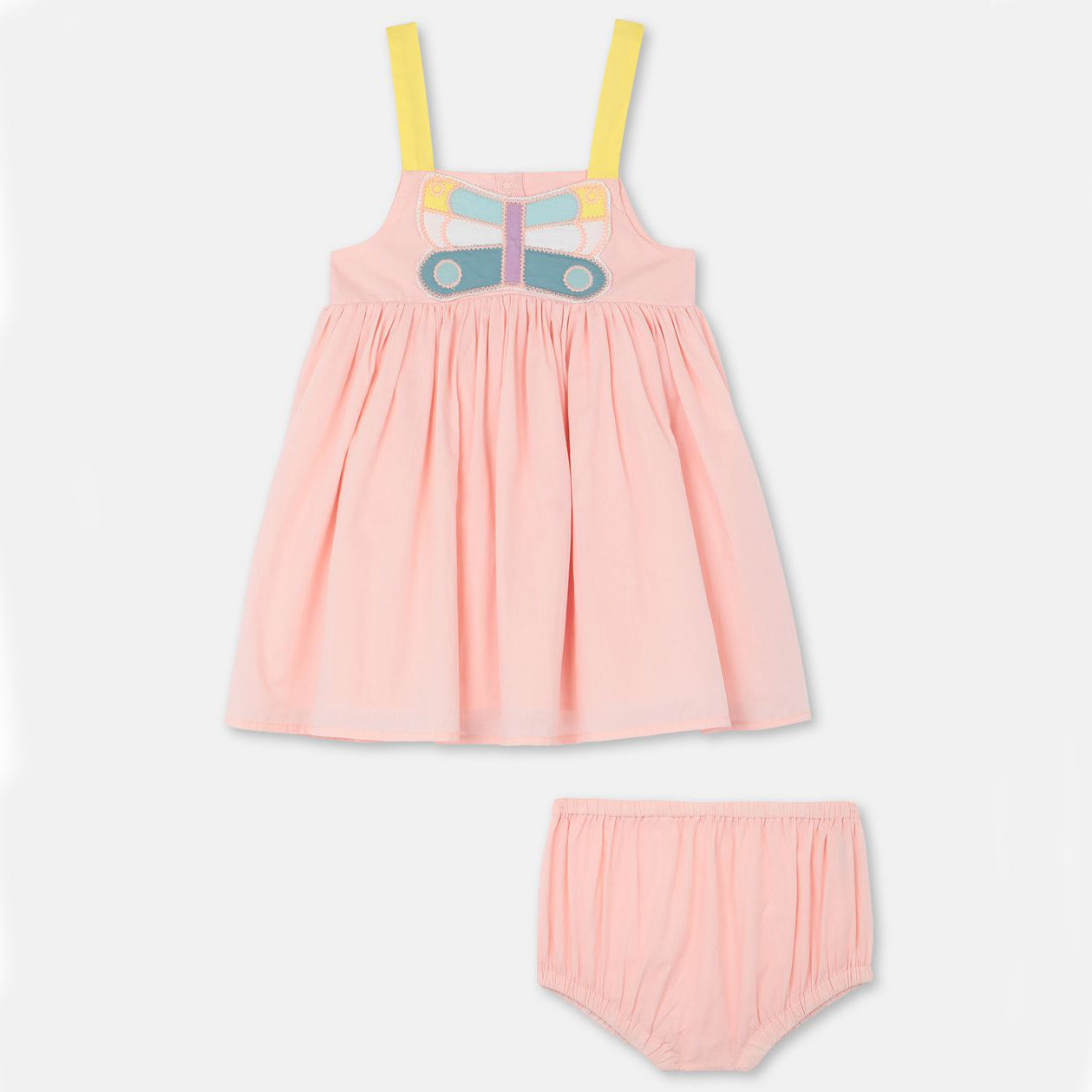 Baby Girls Light Pink Cotton Suit