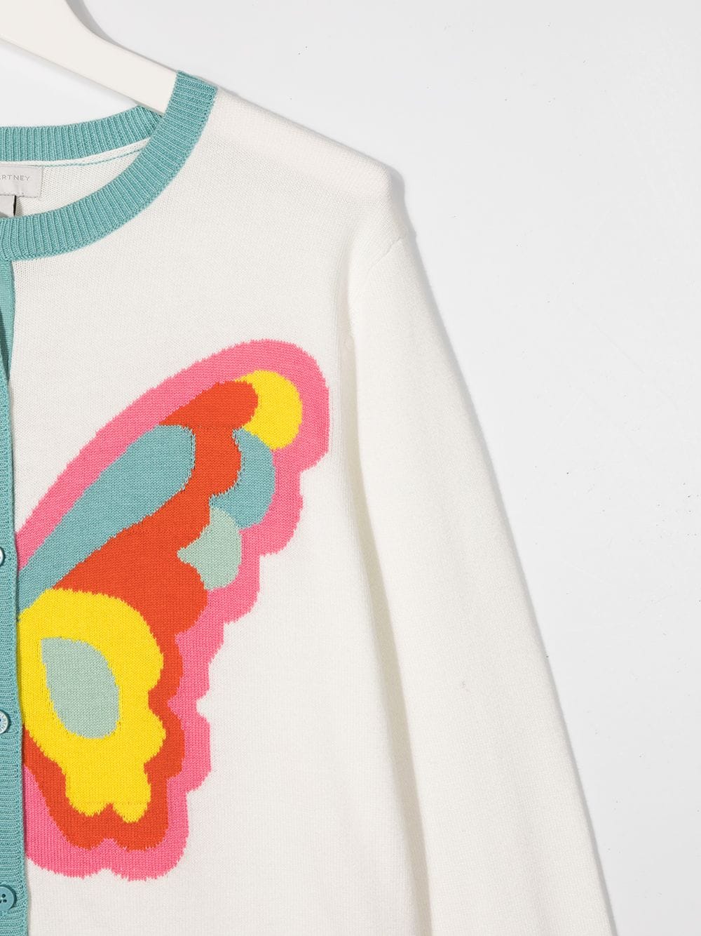 Gilet en coton blanc papillon pour filles
