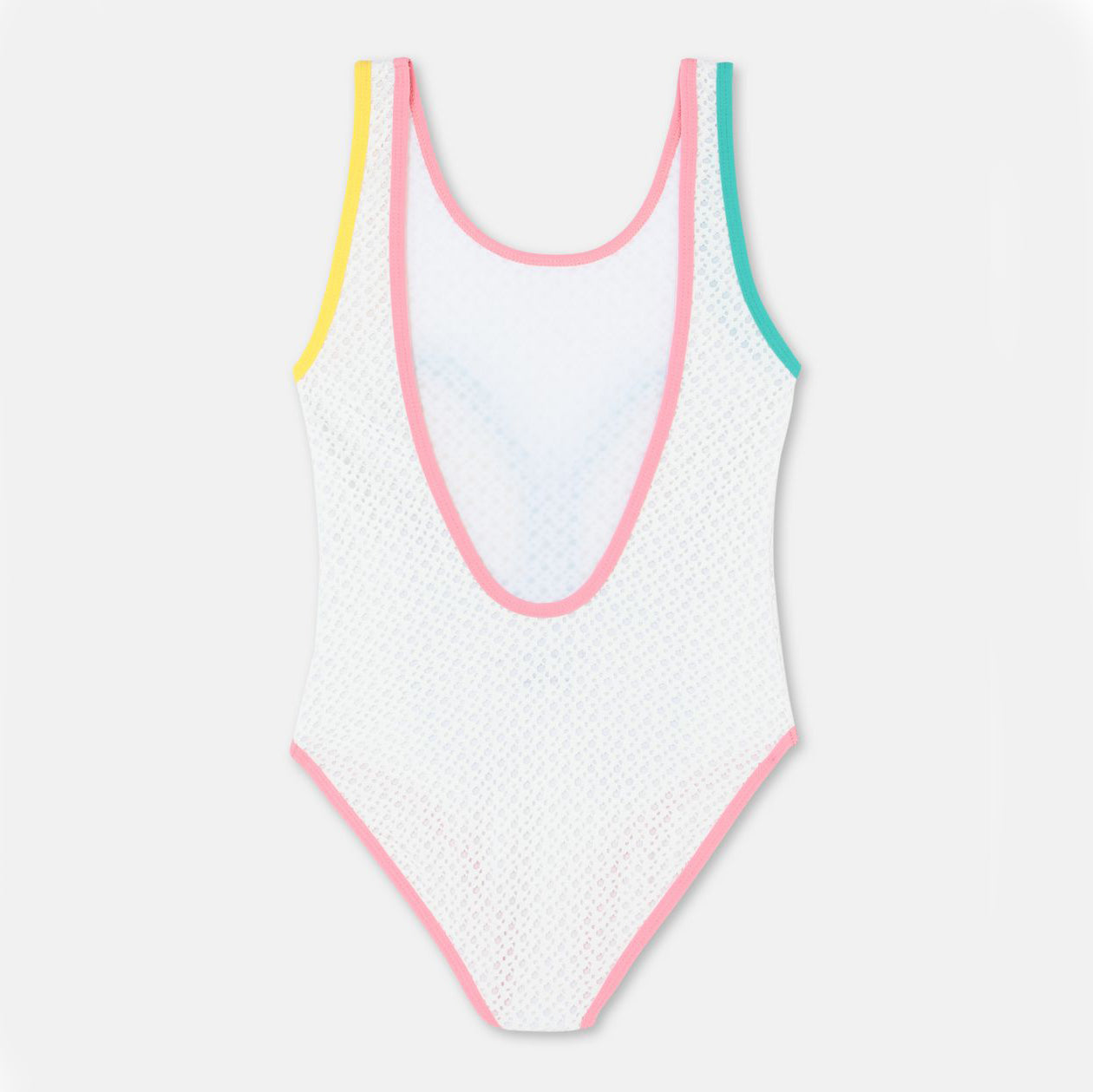 Girls White Butterfly Swimsuit