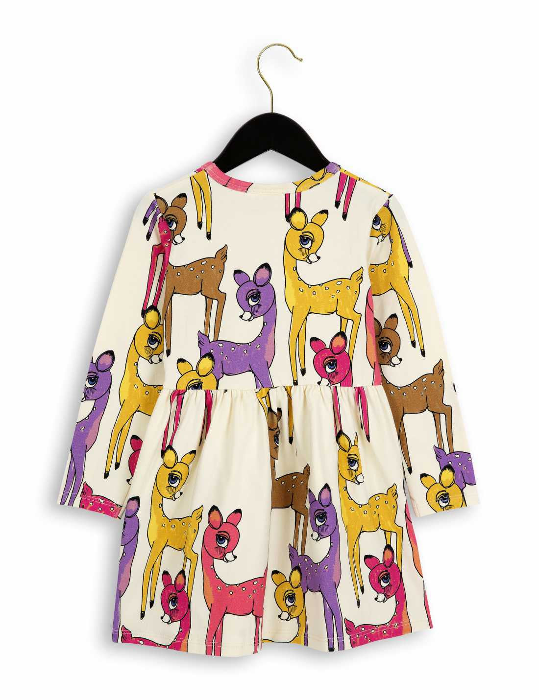 Girls Ivory & Pink Deer Organic Cotton Dress - CÉMAROSE | Children's Fashion Store - 2