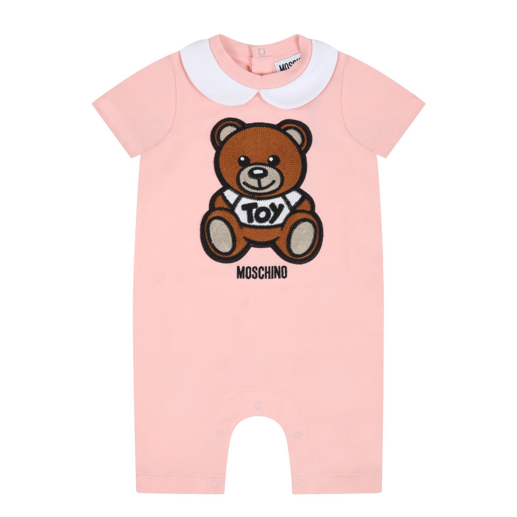 Baby Girls Pink Cotton Babysuit