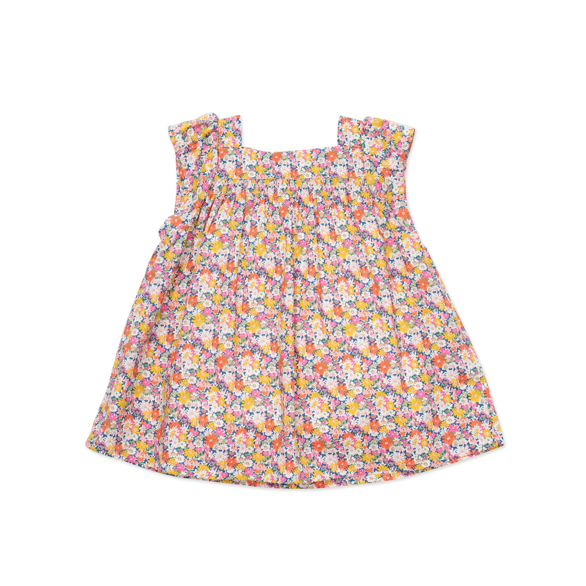 Girls Pink Floral Cotton Top