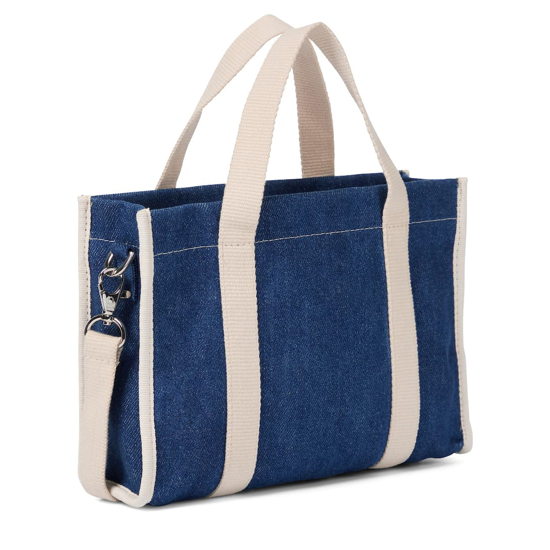 Girls Blue Cherry Denim Bag