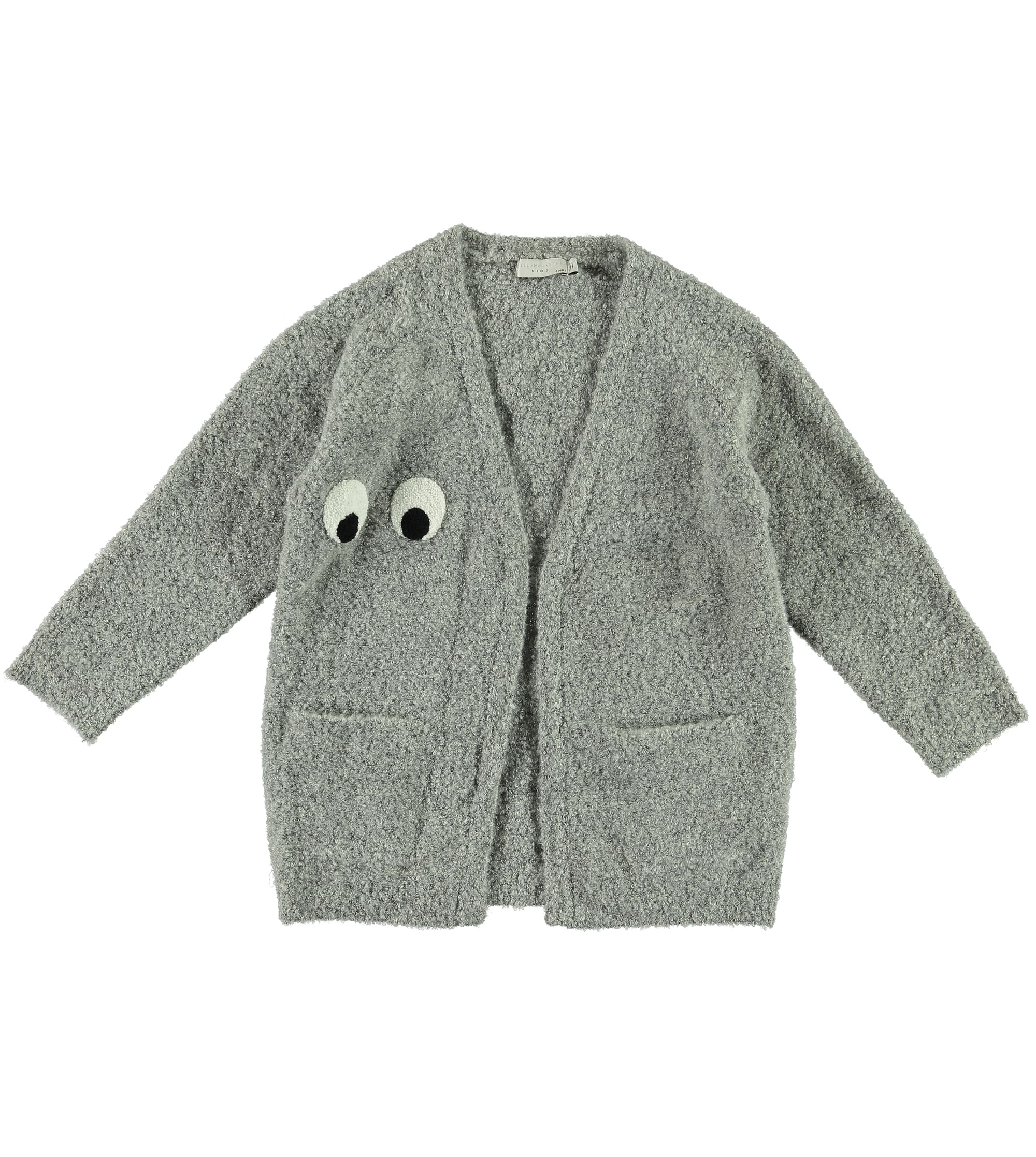 Girls Grey Eye Cardigan