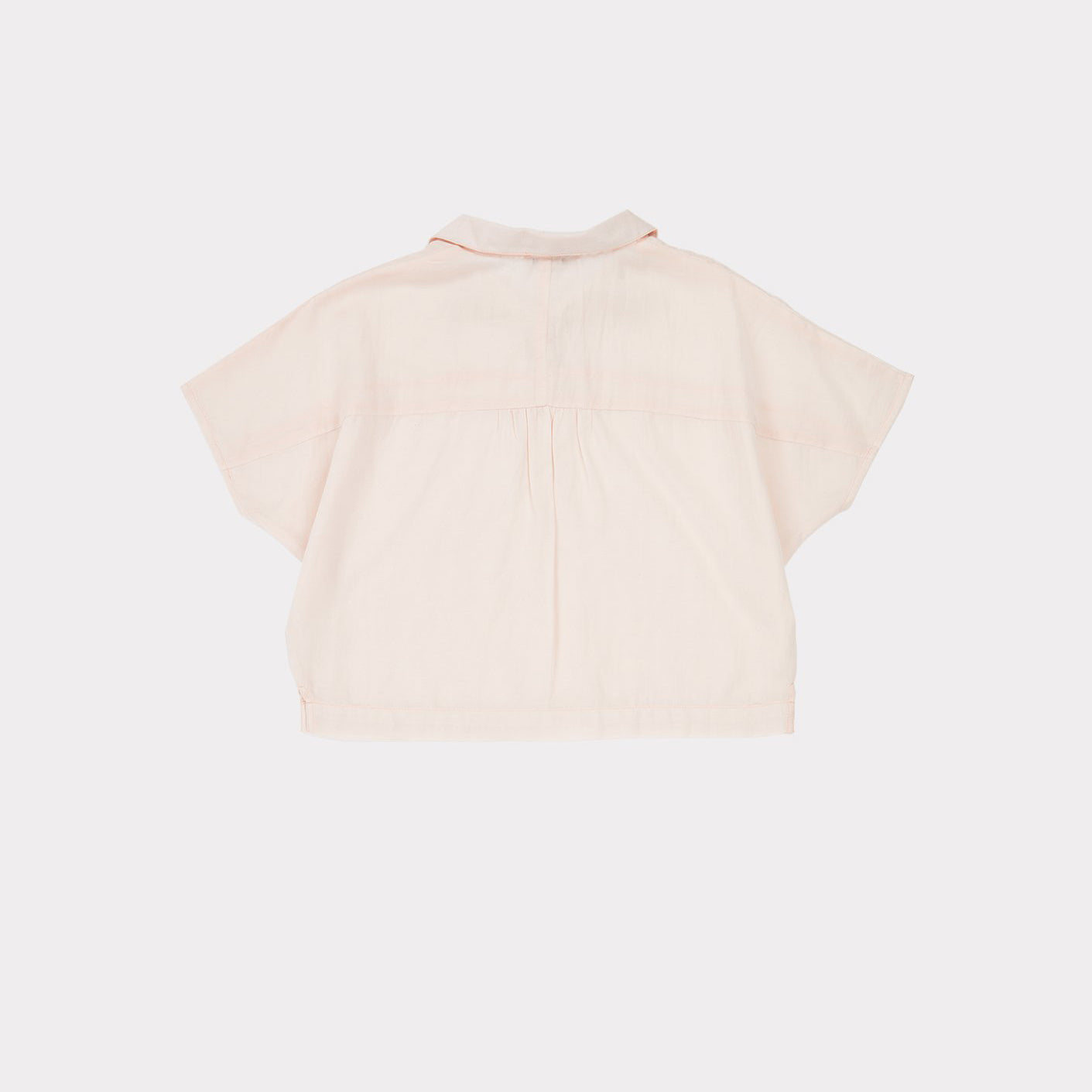 Girls Light Pink Cotton Shirt